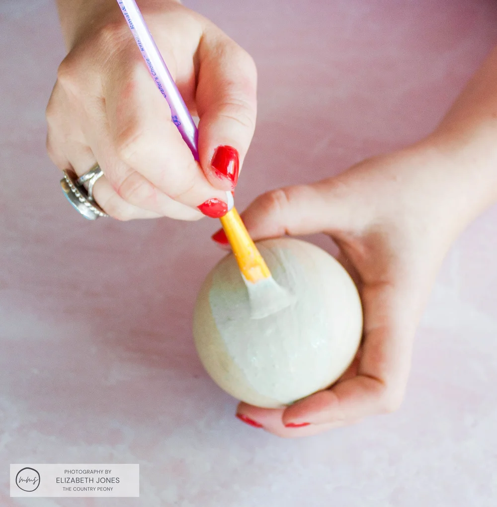 DIY Paper Mache Christmas Ornament Balls — Miss Mustard Seed's Milk Paint