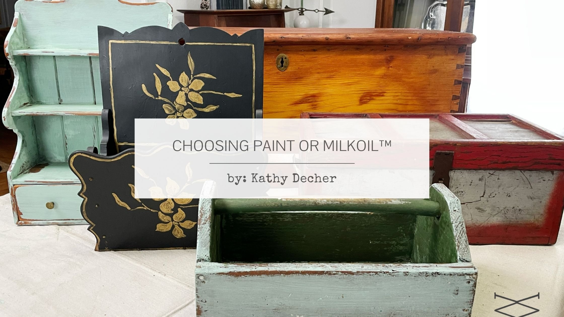 Antique Steamer Trunk Meets MilkOil™ — Miss Mustard Seed's Milk Paint