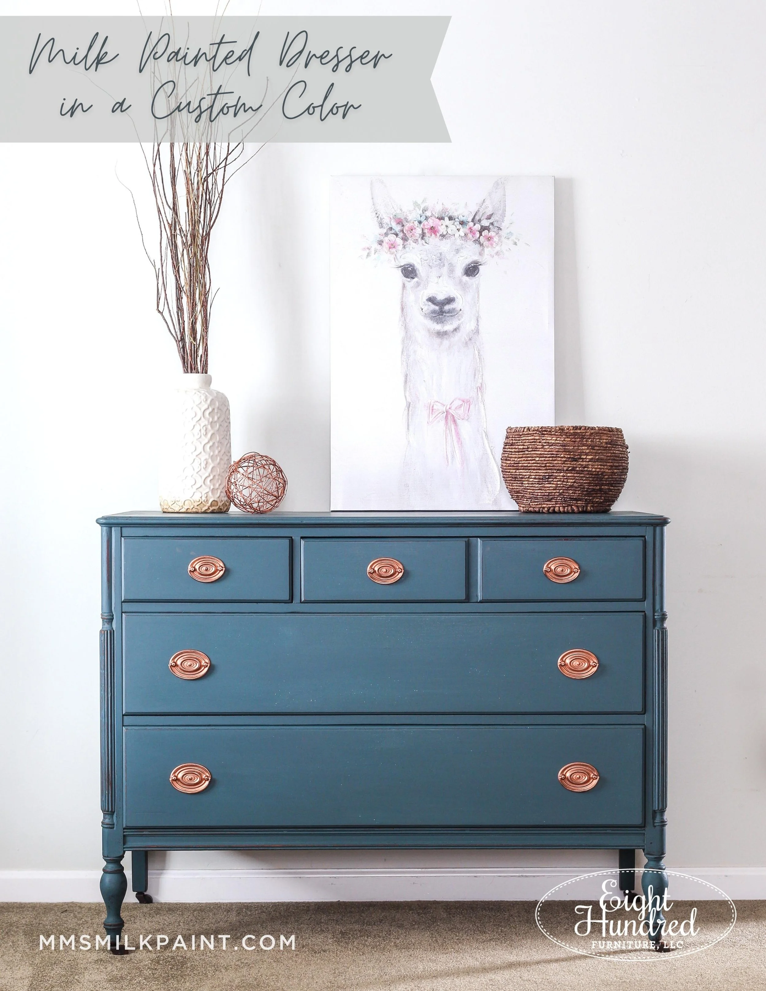 Create a Colorful Chalkboard Dresser