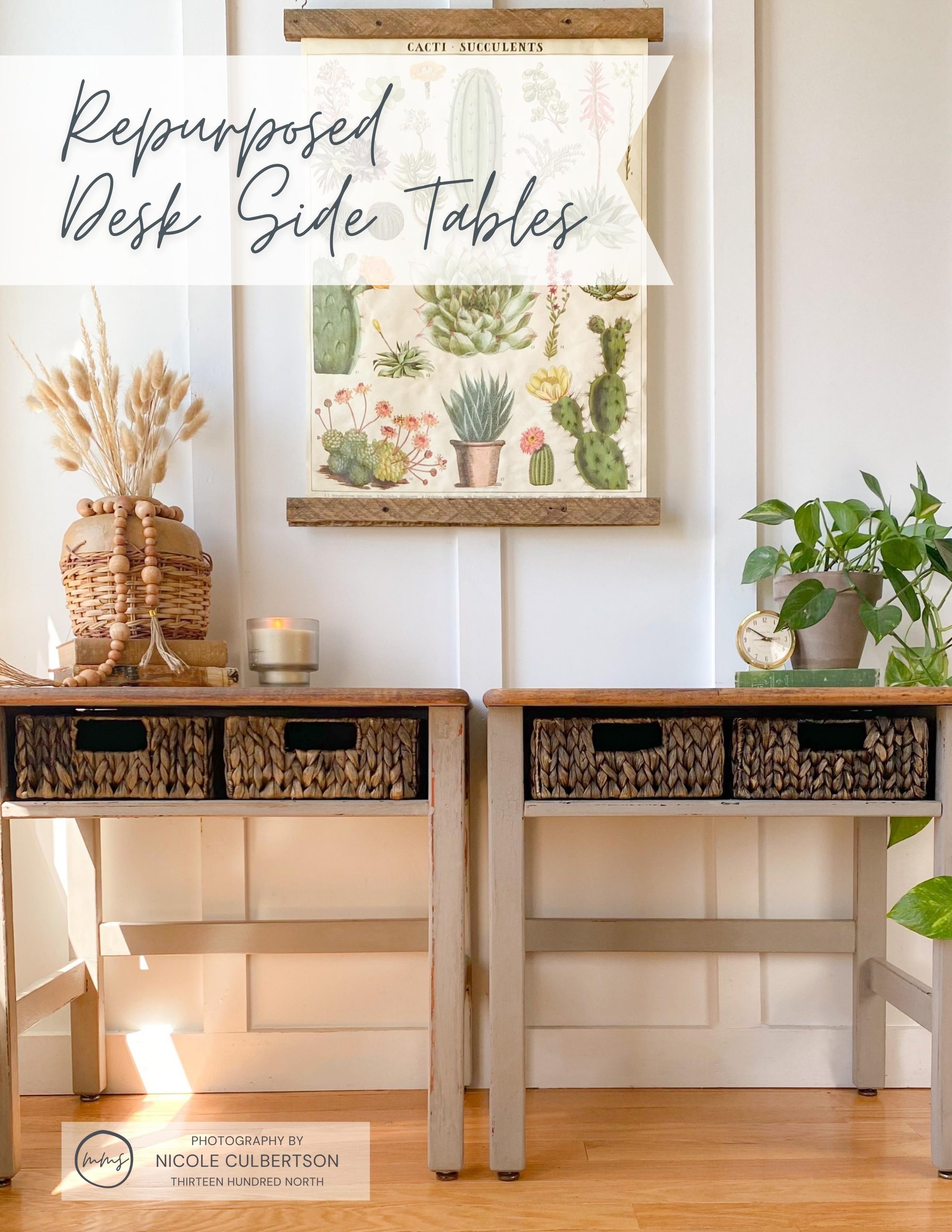 Repurposing Vintage School Desks Into Side Tables — Miss Mustard Seed's Milk Paint