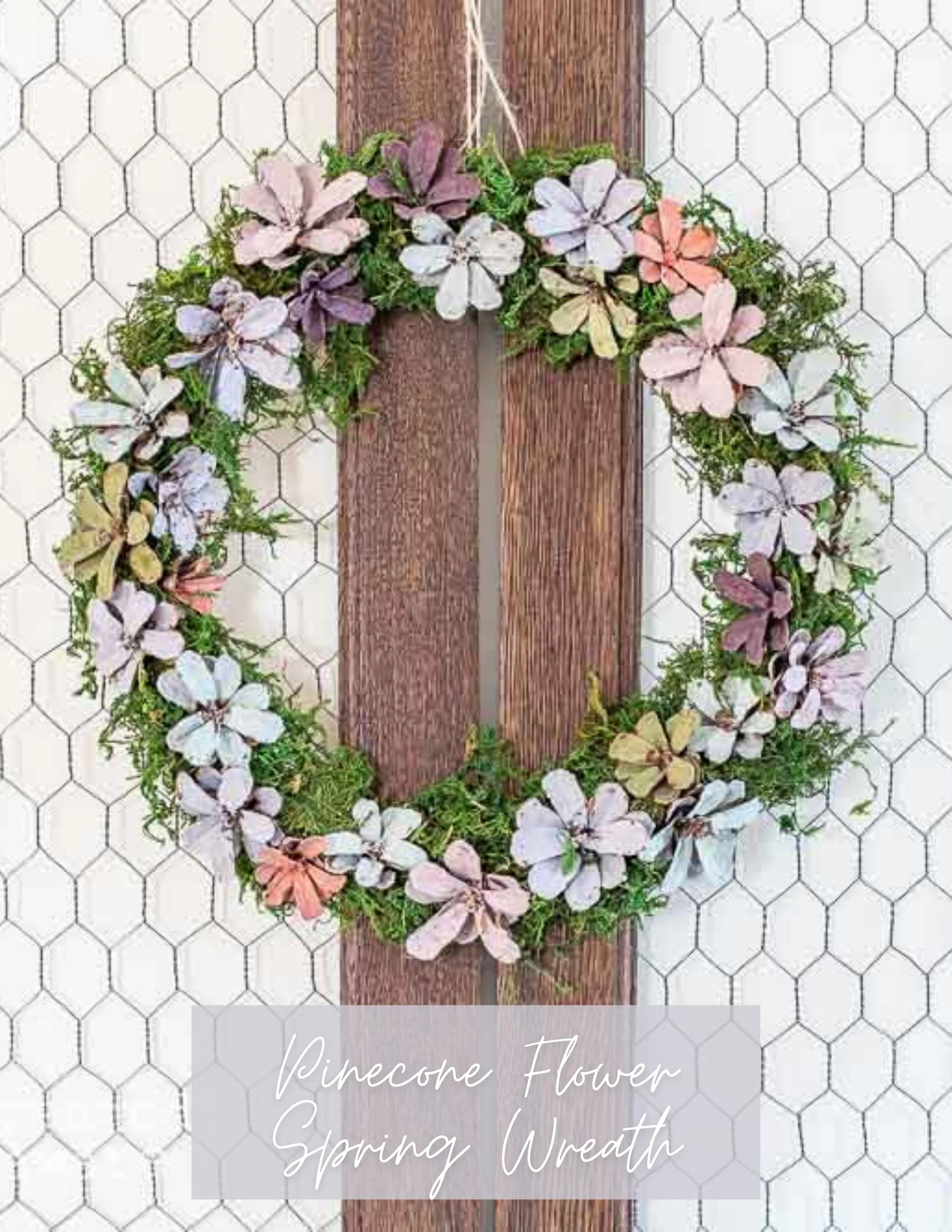 Pinecone Flower Spring Wreath — Miss Mustard Seed's Milk Paint