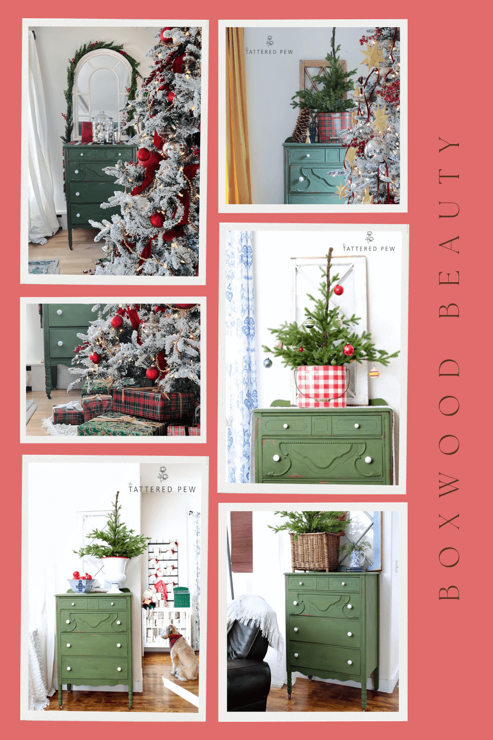 How to Decorate a Painted Dresser for Christmas — Miss Mustard Seed's