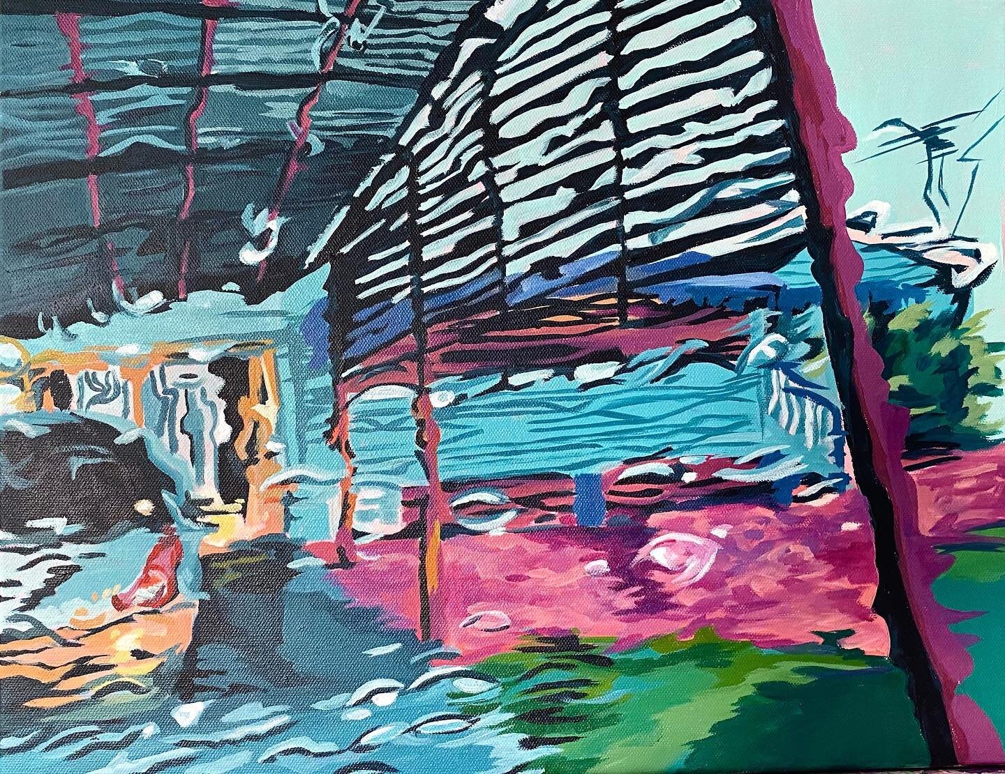 Thought this is nice for a drizzly day in Brissy. Available now at @base.artists collective.
&ldquo;Contemplating a dash to the door&rdquo;
.
.
.
.
.
#rainyday #originalart #brisbaneart #beisbaneartist #artcollective #artforsale #buyart #goseeart #ar