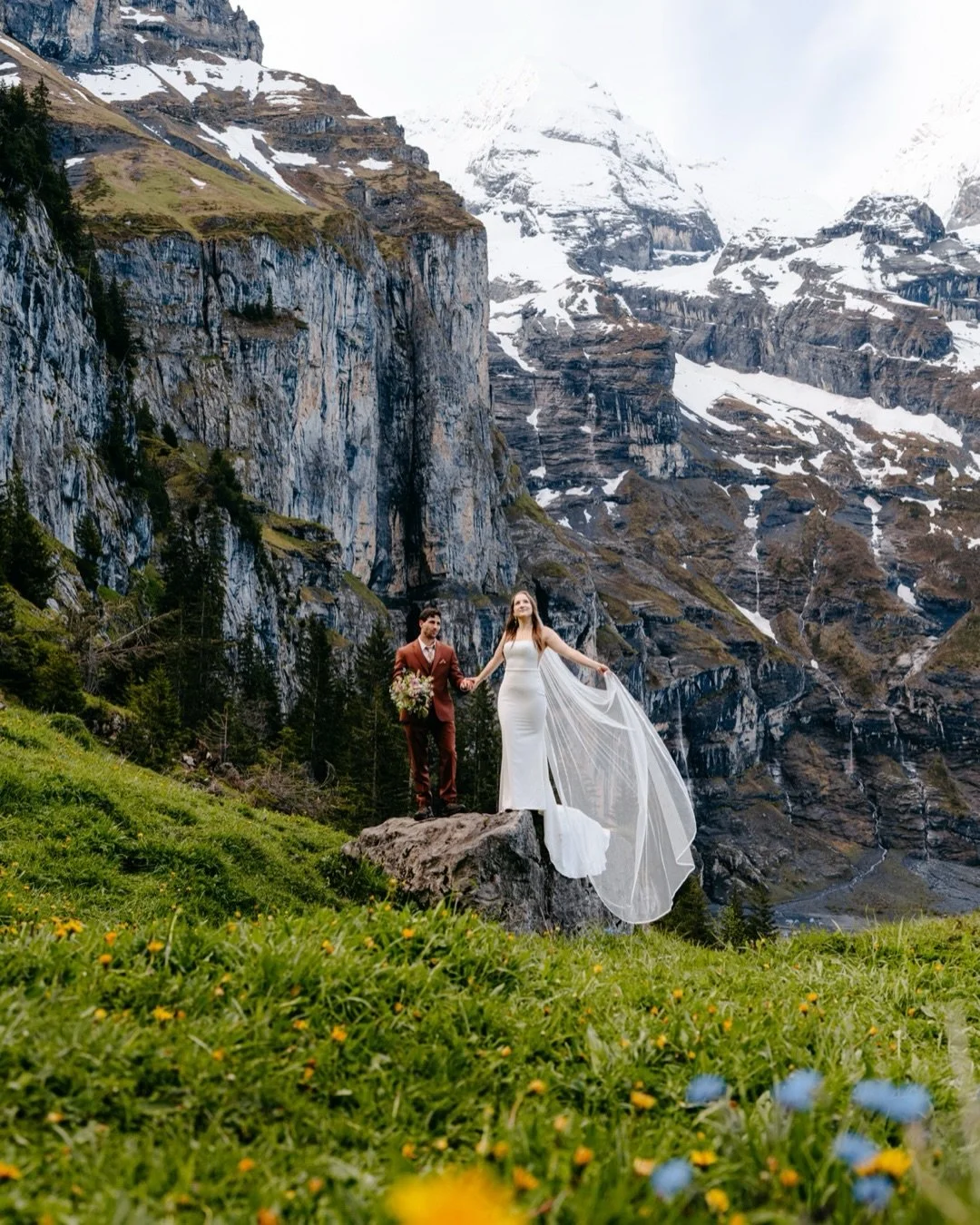 Some adventures need a full day to truly be felt&mdash;especially when you&rsquo;re eloping in a place like Switzerland. 

We started before sunrise, hiking in the dark through a gentle drizzle, anticipation buzzing with every step. By the time they 