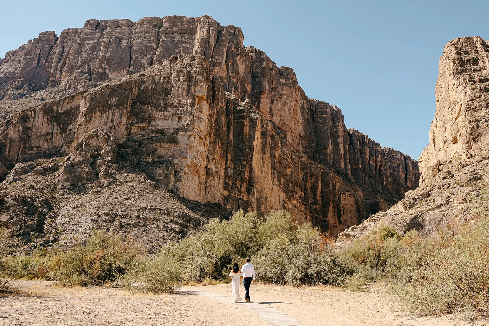 couple getting married in Big Bend National Park Texas