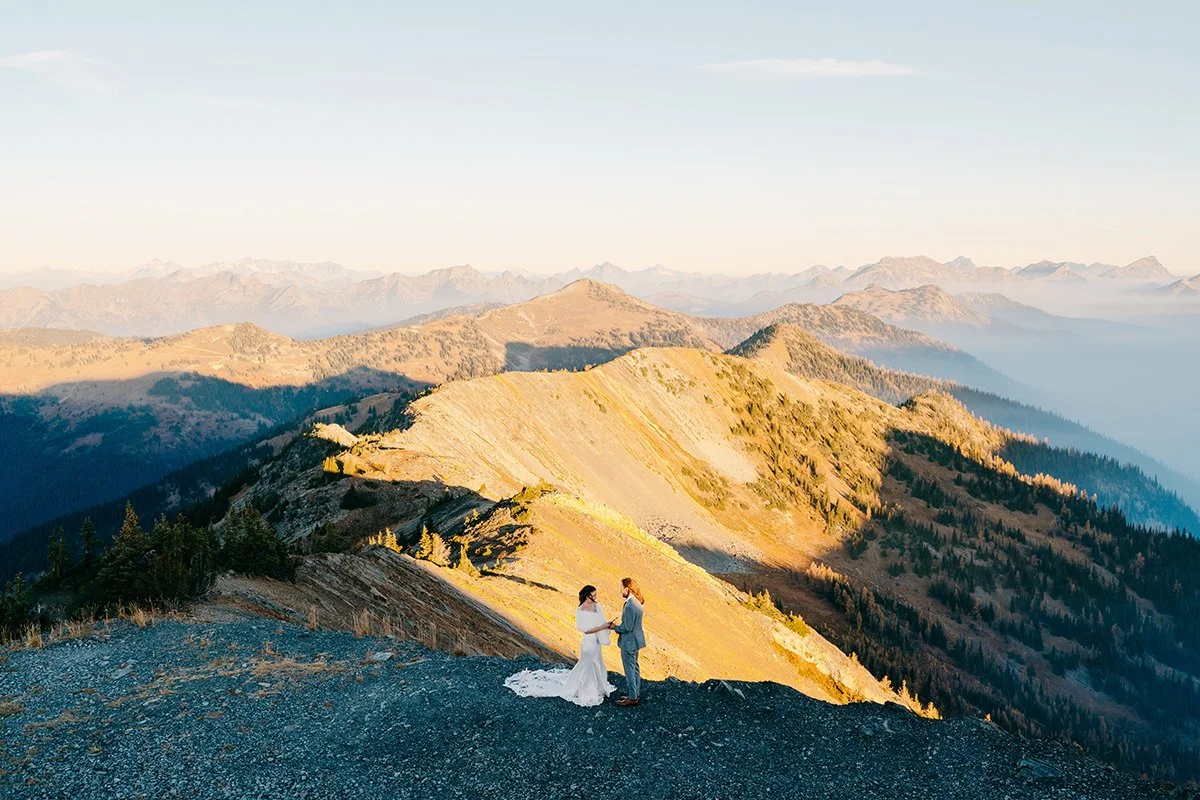 sunrise elopement at harts pass highest road in washington state