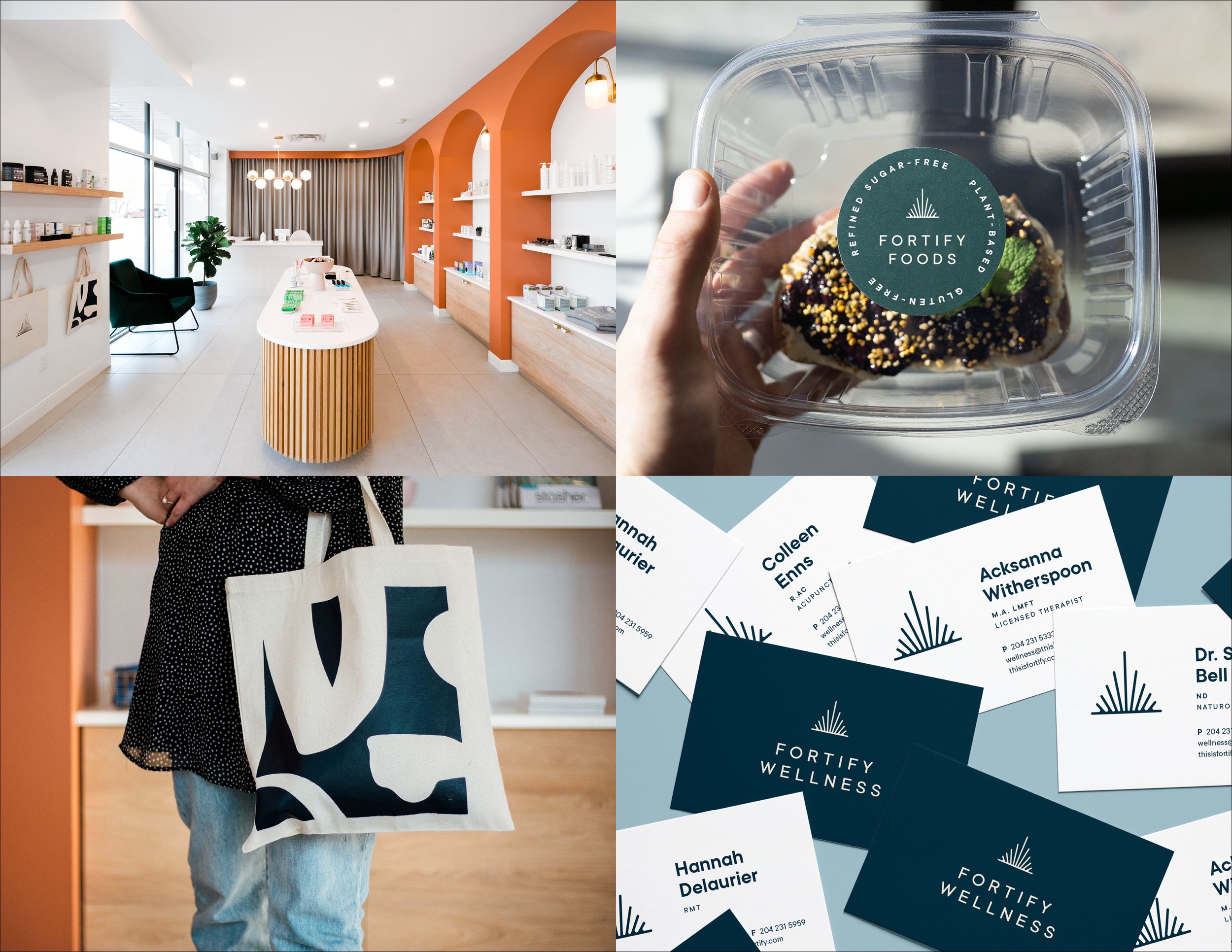 1b/11
Client: Fortify • Freelance • My Role: Lead Designer, Art Director
Fortify is a wellness collective located in St Boniface. Fortify consists of three parts Fortify Foods (eatery), Fortify Shop (products and supplements) and Fortify Wellness