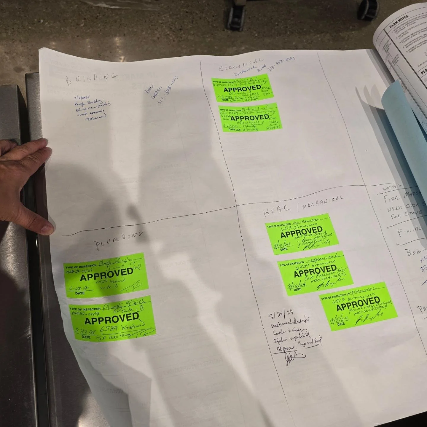 Shop update.  After a few weeks of waiting. Hood passed its inspection and passed the final building inspection. I am working on getting my Health Inspection and City business license, the last hurdles not fully in my control, before I can open.
Too