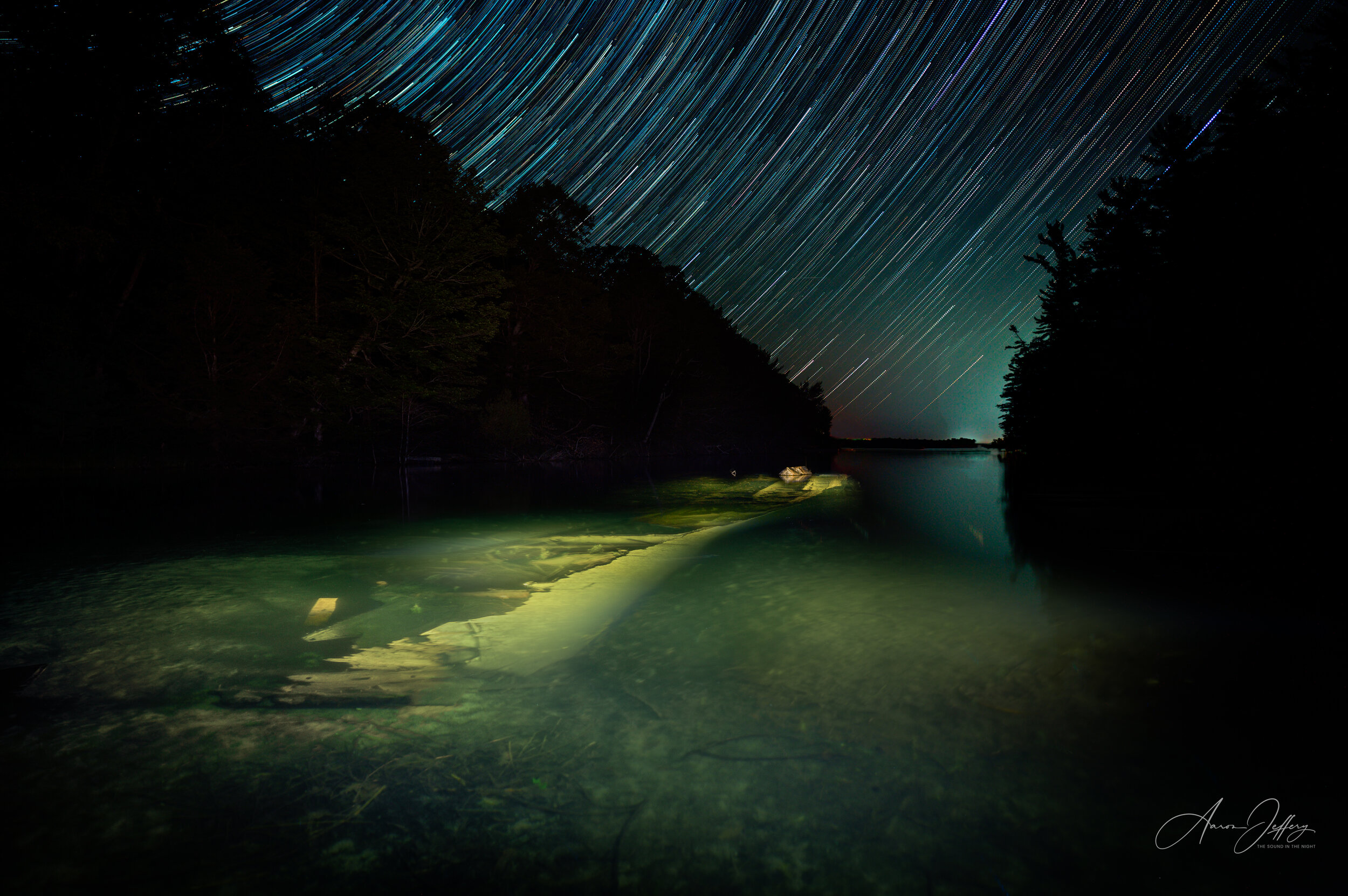 Fairmile Shipwreck Startrails
