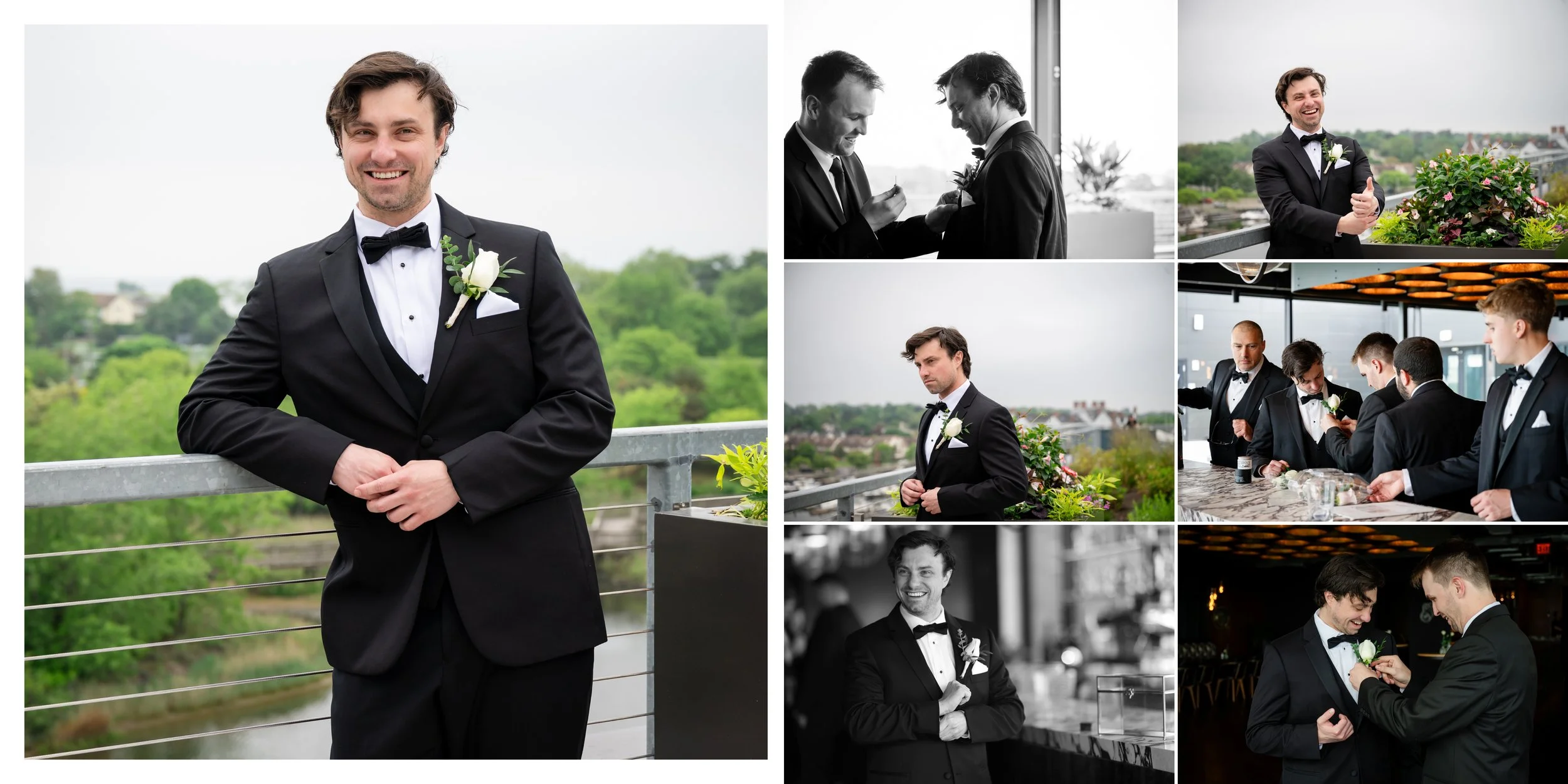 groom getting ready the village stamford