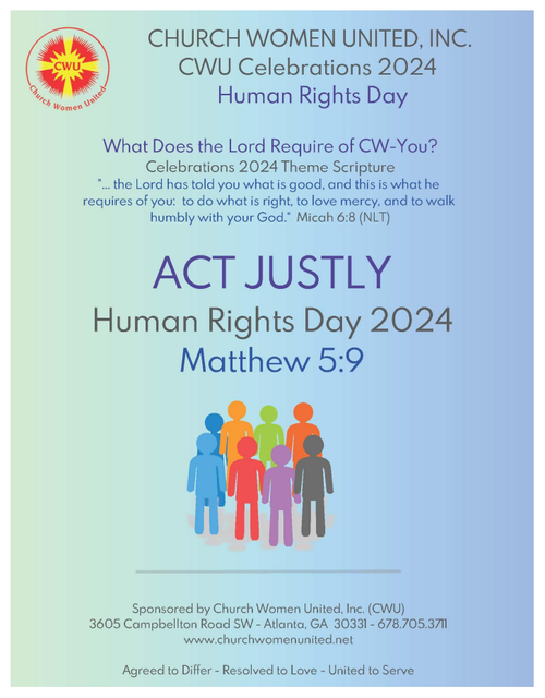 May Friendship Day Meeting Announcement — Church Women United