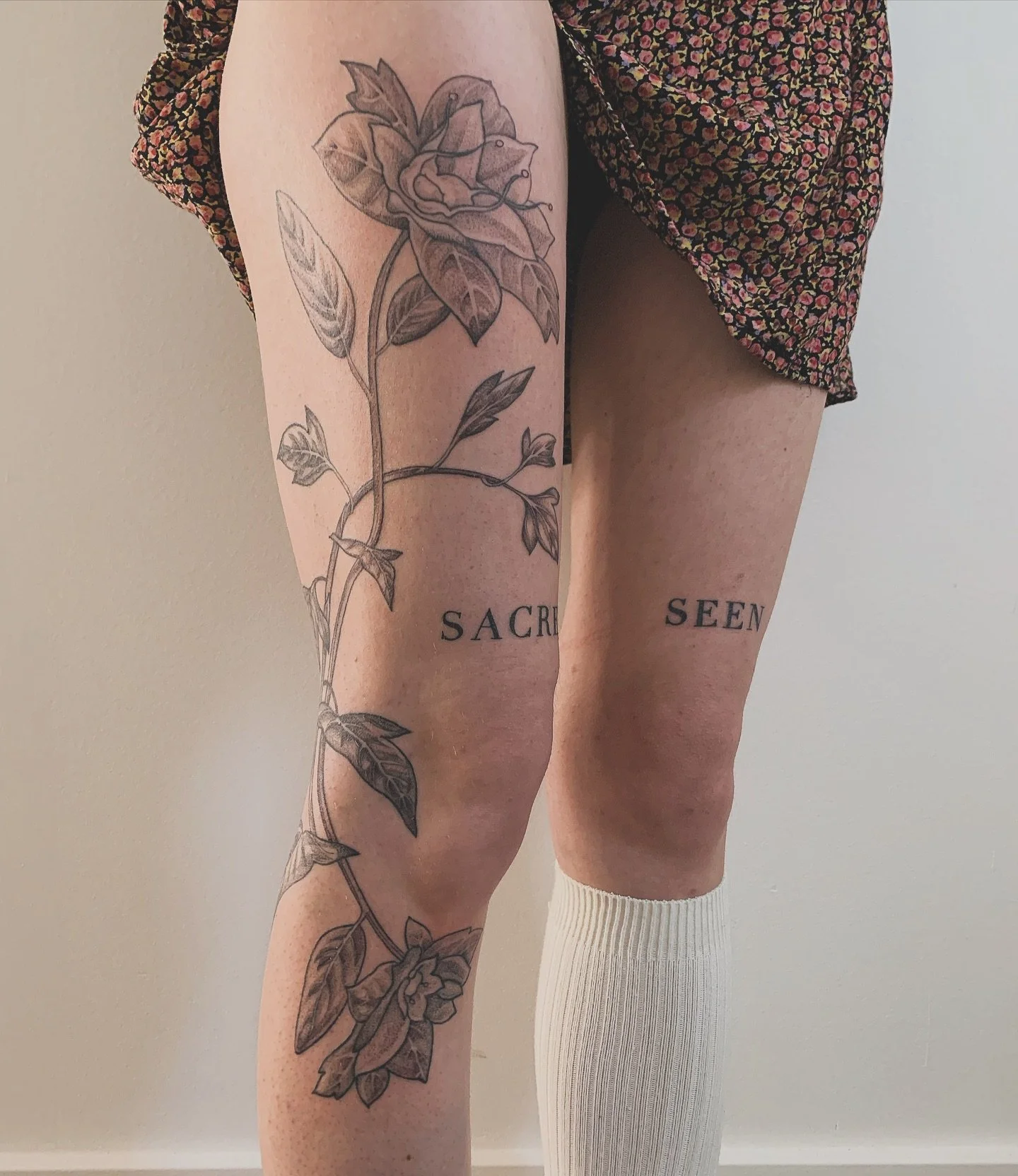 sacred / seen 

I&rsquo;ve expanded a lot as an artist working @ranchhousetattoos . With a lack of diverse tattoo artists in the north and a strong belief that everyone deserves a dignified tattoo experience, I have been taking on projects outside of