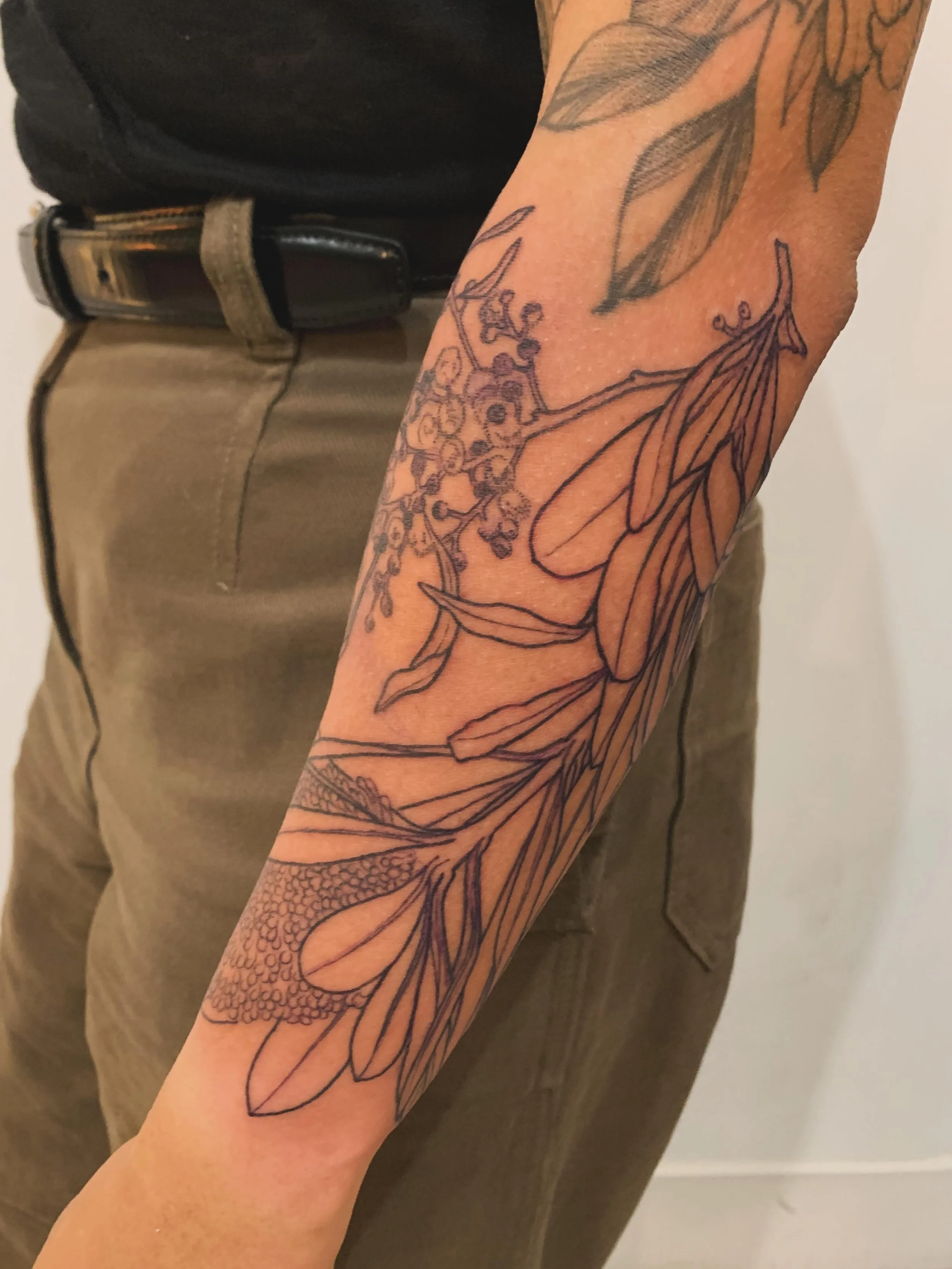 ✨ work in progress , plants from another place ✨

thanks for bringing me along for the ride , more on this piece to come. 

Also I had the chance to see @witch.victim perform at sled yhis past week &amp; loveeeeeeeee

#YycTattoo #CalgaryTattoo #Alber