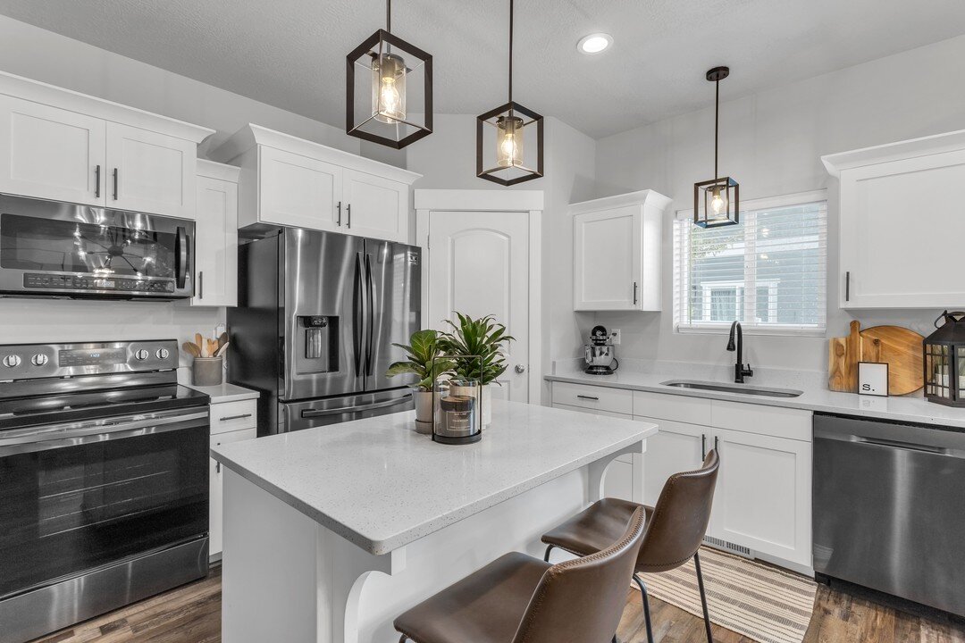 One of the benefits of white in comparison to darker cabinets, is that it brightens up the space.

Listing by: @kalseager 

#kaizencreative #kaizenphoto #SocialMediaMarketing #house #utahrealtors #utahphotographer #photoshoot #photooftheday #photogra