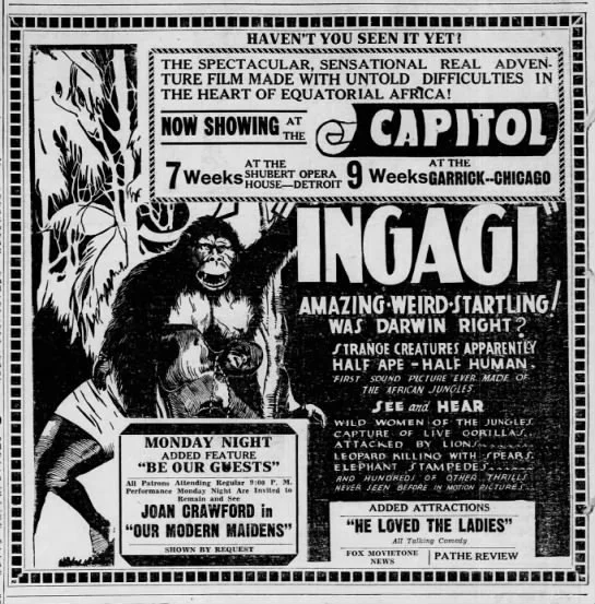 Captain Swayne Ingagi: The “Documentary” Banned by the FTC — Facts-Chology
