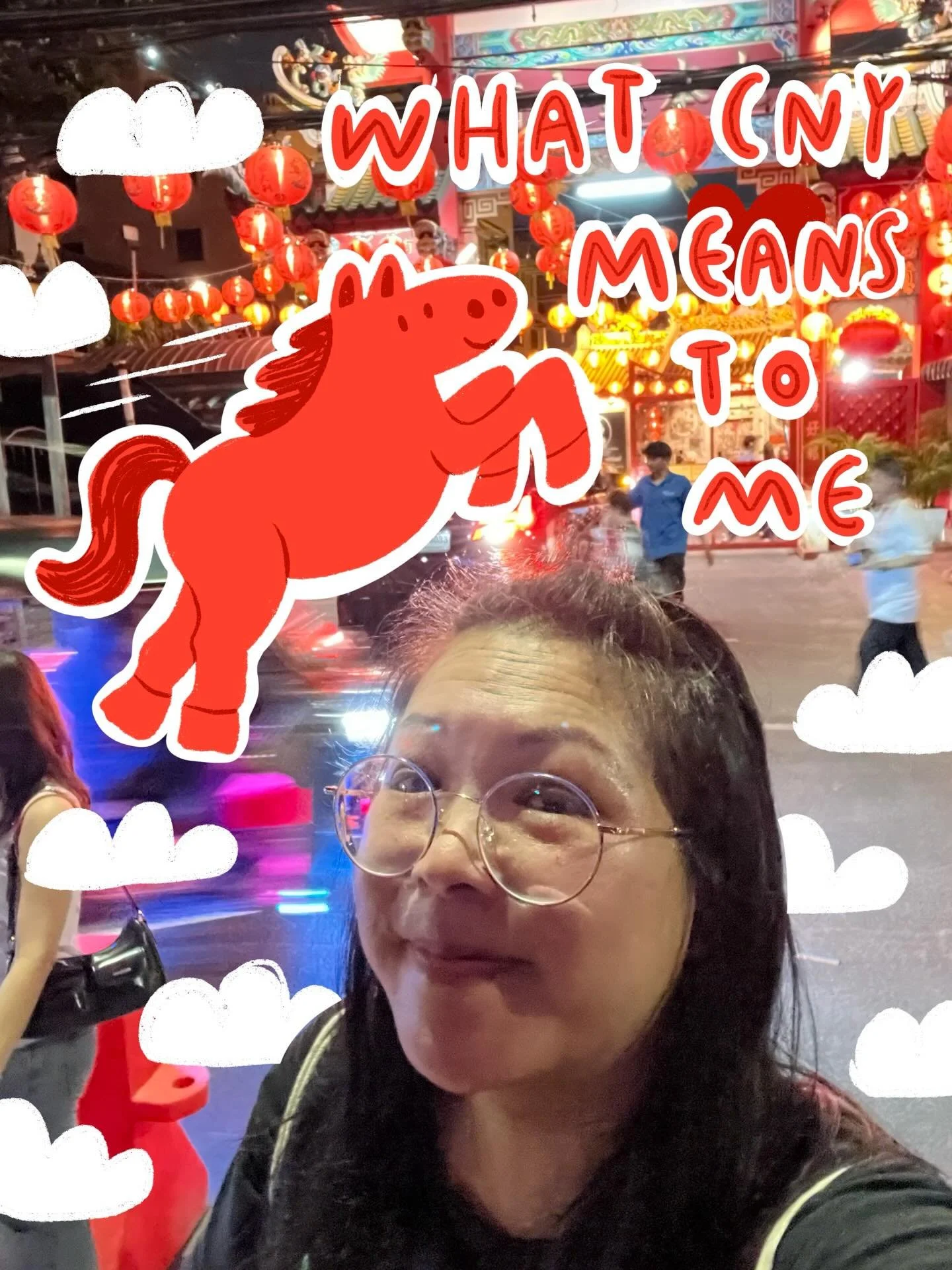 1. What CNY means to me &hellip;
2. Ich habe meine Familie besucht, und das nach elf Jahren. Am letzten Tag meiner Abreise hatte ich Kontakt mit meinen chinesischen Ahnen.
3. Mein Vater r&auml;umte mit seiner Frau in der Fr&uuml;h die Wohnung um und 