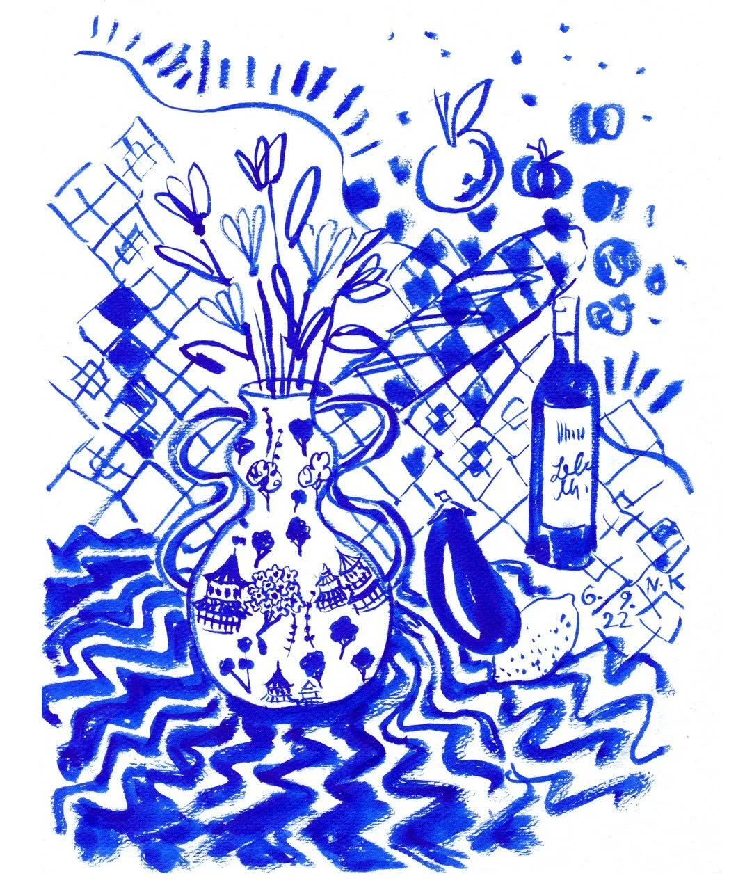 SPRING &ndash; I think of tulips, my favourite flowers but I recognise now that I don&rsquo;t draw tulips so often as I thought. So I picked this picture because it gives to me some spring vibrations.
 
&bdquo;repostyourart&ldquo; challenge by&nbsp;@