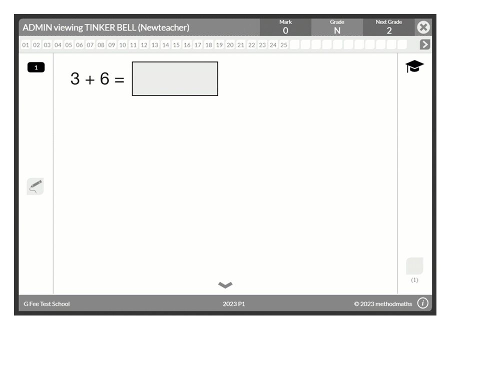 Teachers backup for testing methodmaths