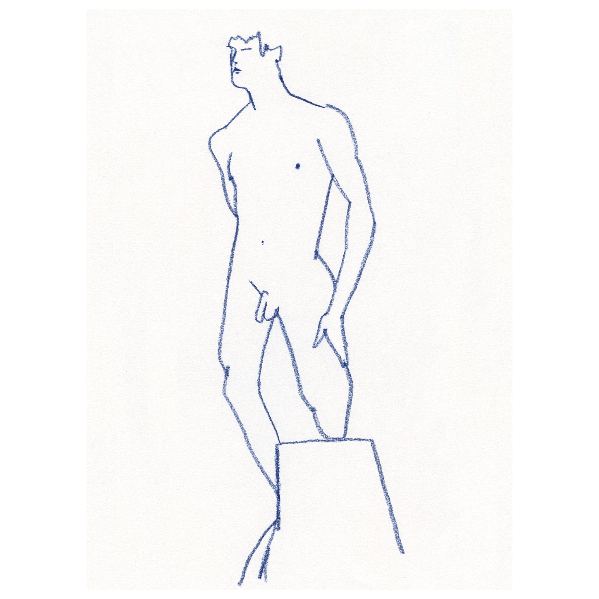 This guy, Milo, is the best 😍

#pastell #pasteldrawing #vitecknar  #looseline #basiskroki #figuredrawing  #outline