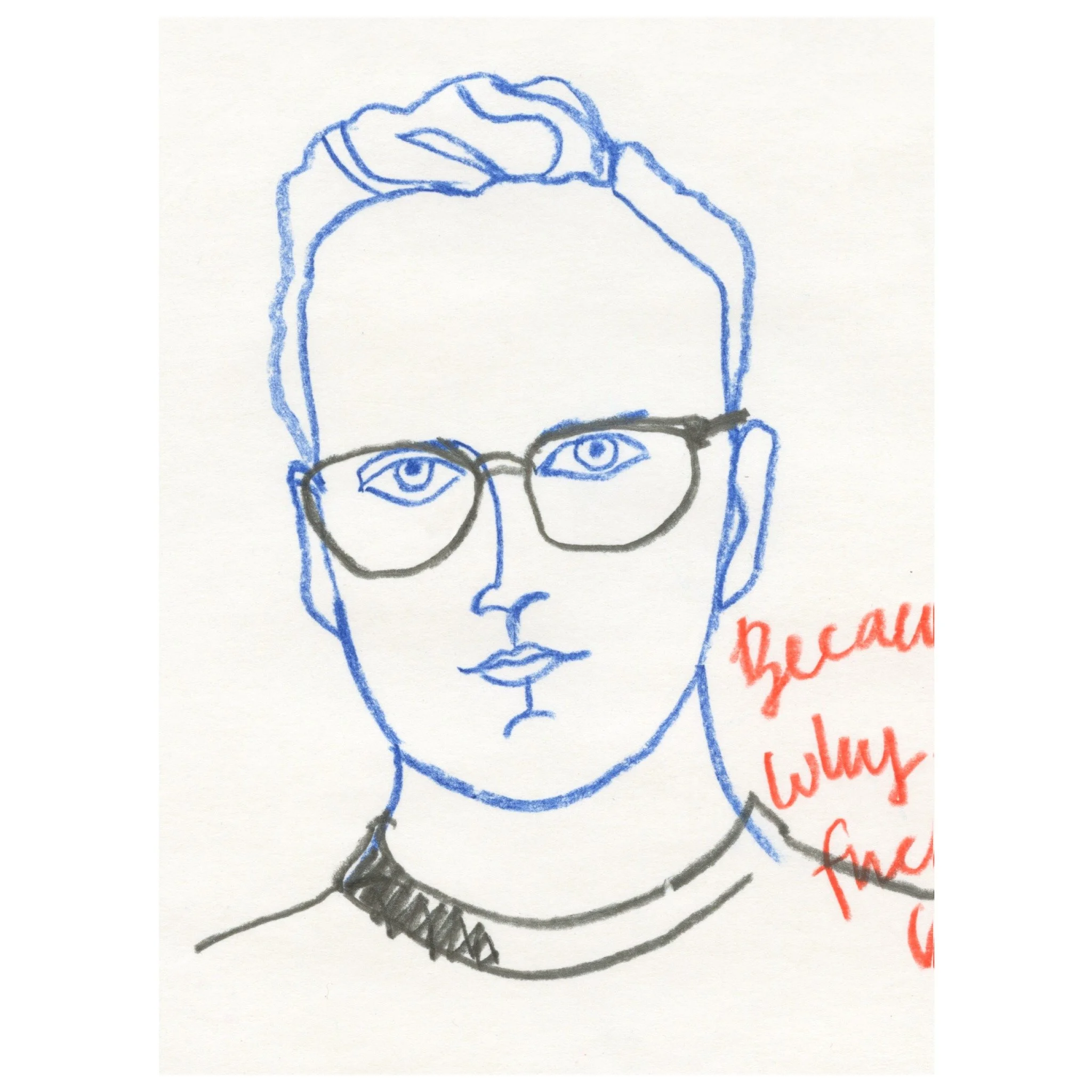 Had fun drawing a quick portrait of my strategy teacher at Hyper Island, Jesper Dahl. Because, as he would say, why the fuck not.

#whythefucknot #portrait #portraitillustration #portr&auml;tt