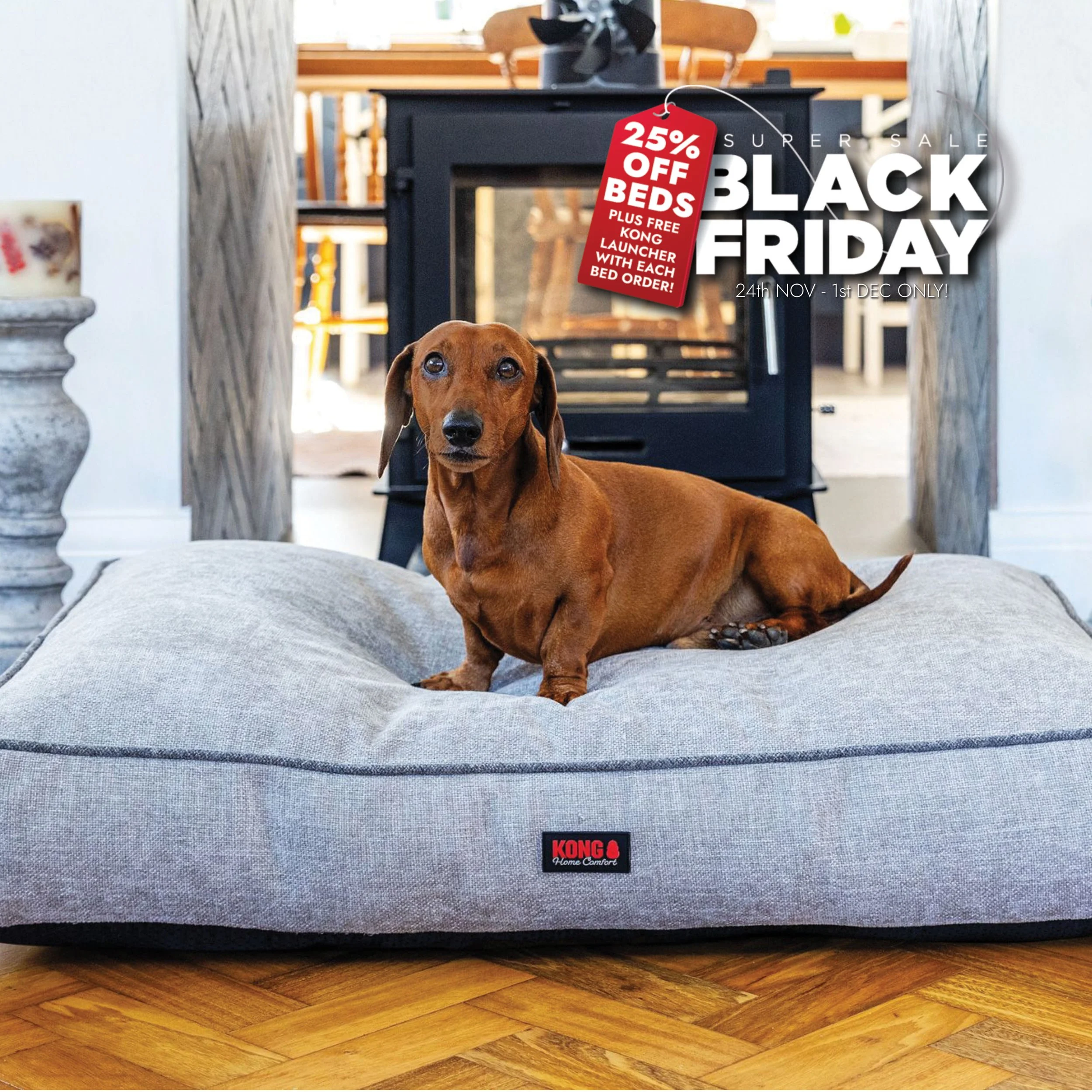 KONG Comfort Dog Mat Light Grey - Medium - BLACK FRIDAY SALE