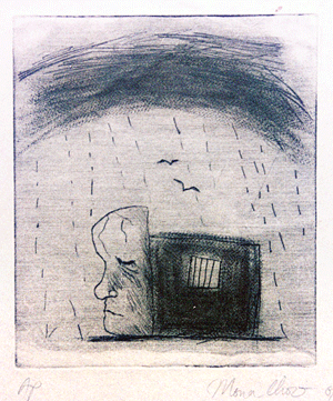 Drypoint etching on paper. 1993