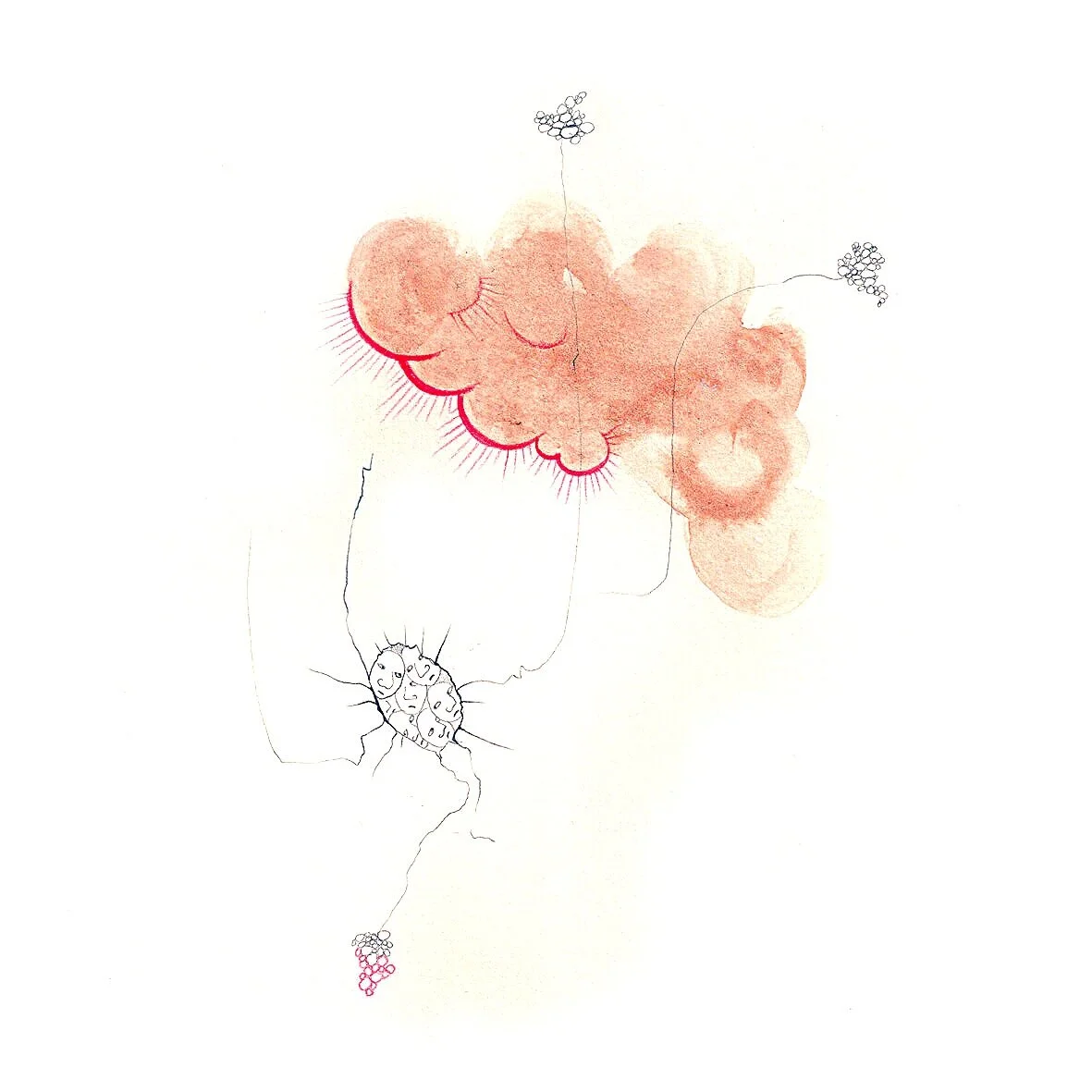 Cracks Are Showing, 2009. Pencil and conté on paper.