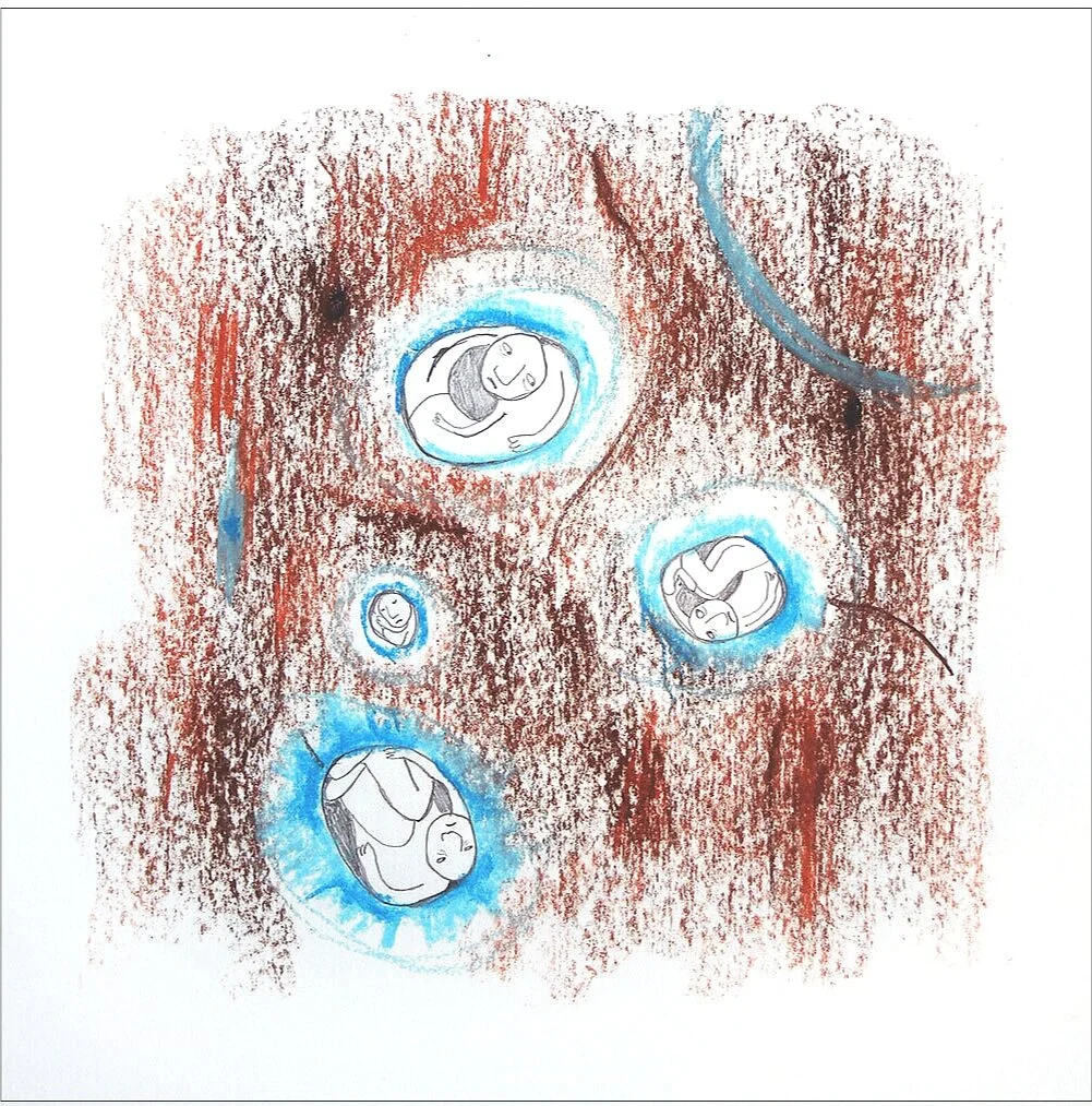 Untitled drawing 2009. Pencil and conté on paper.