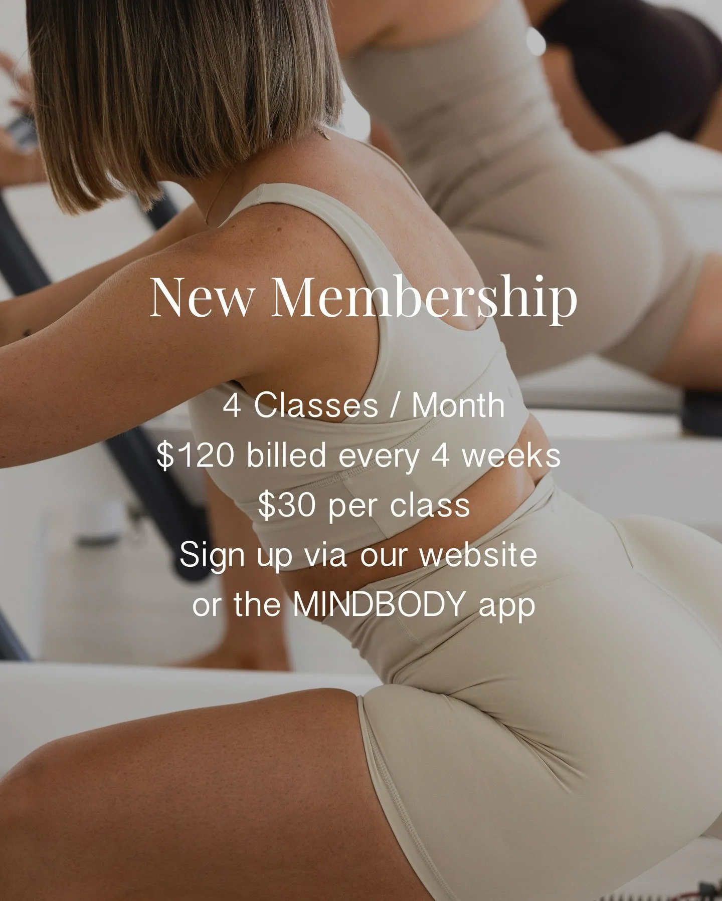 You asked, we listened 🤍
We&rsquo;ve introduced a new 4 Classes/Month membership, a flexible option for those who love a slower but consistent practice. Perfect if you&rsquo;re ready to commit to one class a week or four classes over the month!