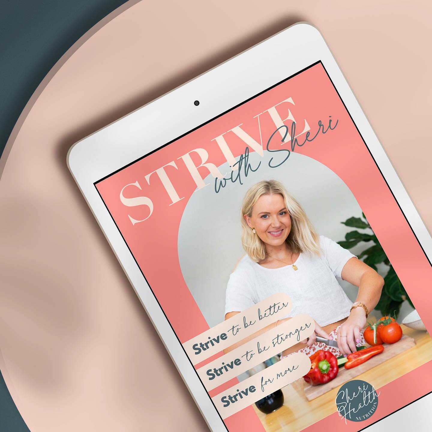 Absolutely loved working with @sherihealth on her Strive Program assets! We developed a new eBook and some social graphics to promote her upcoming launch. I love what Sheri and her Strive Program stands for - &lsquo;more balance, less bullsh*t&rsquo;