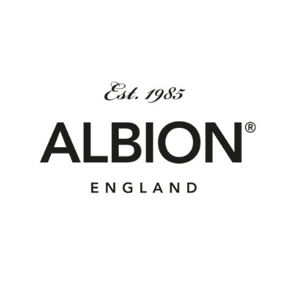 Logo with the text 'Est. 1985 ALBION ENGLAND' on a white background.