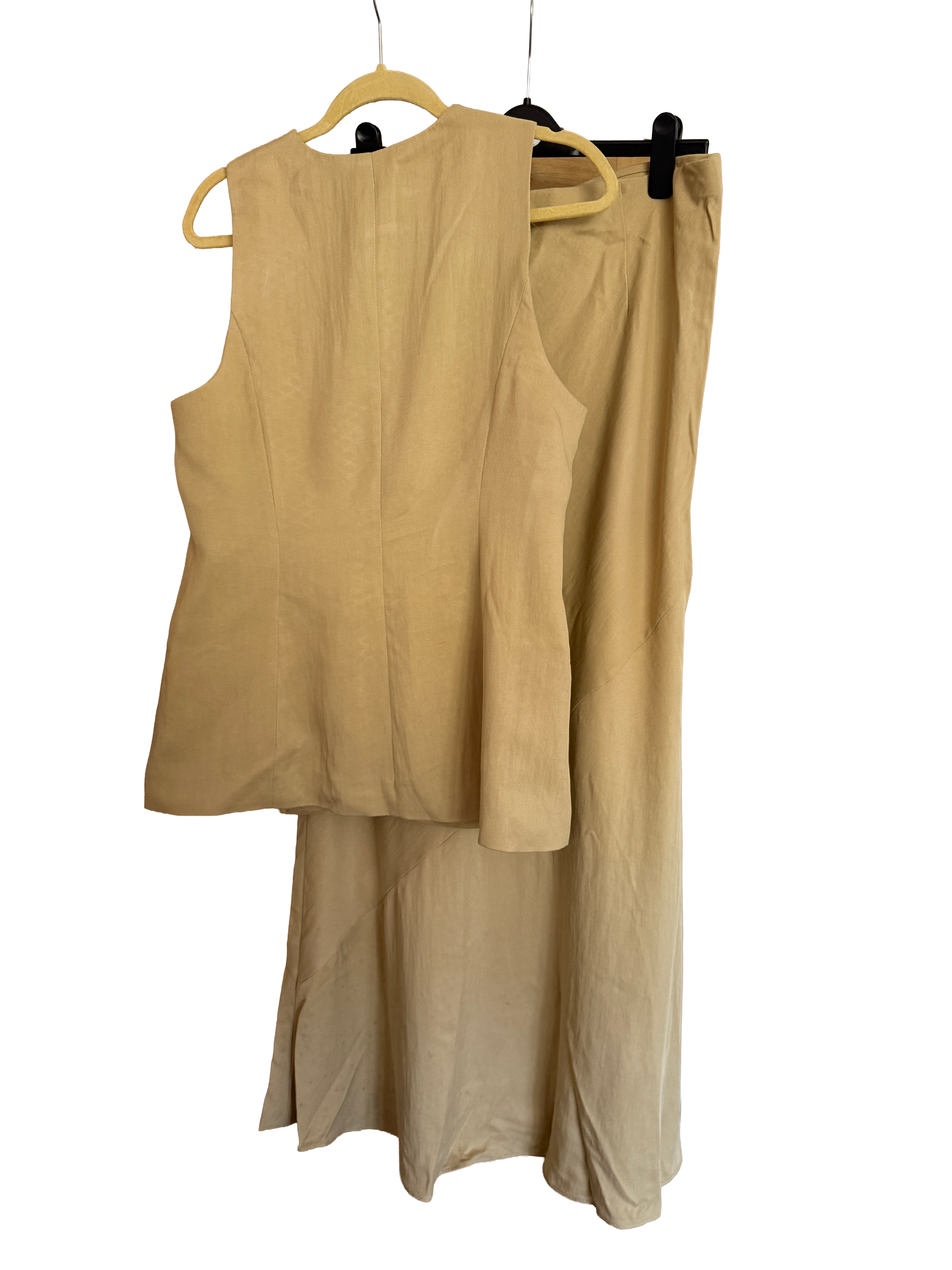 HM linen beige skirt and top.png