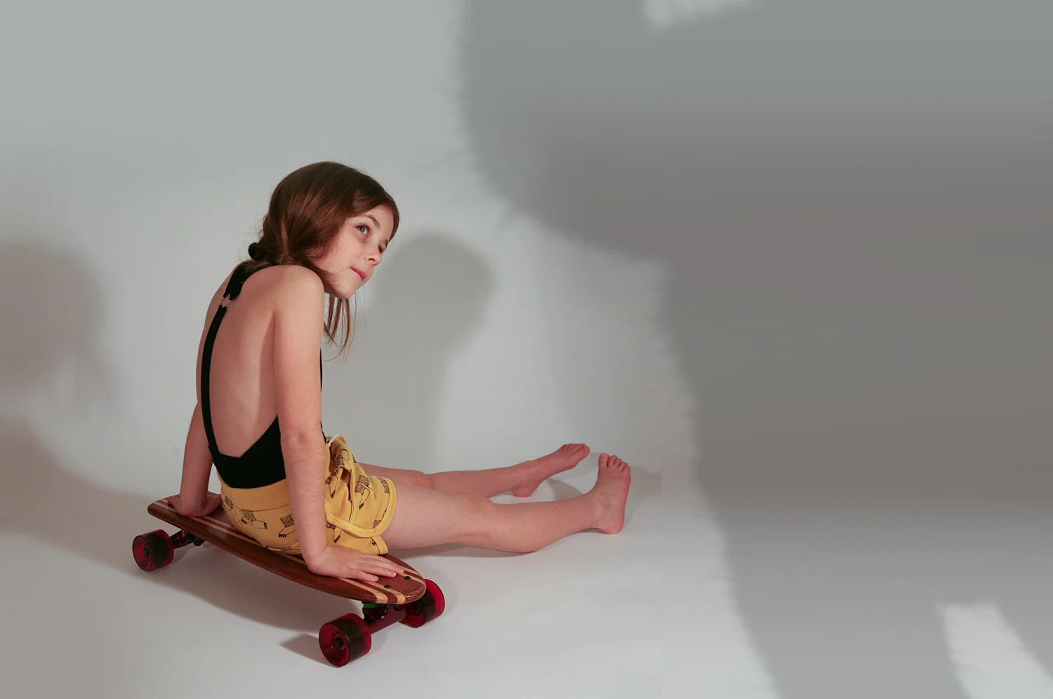monster shoot girl on skateboard