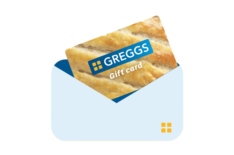 Greggs gift card from £5