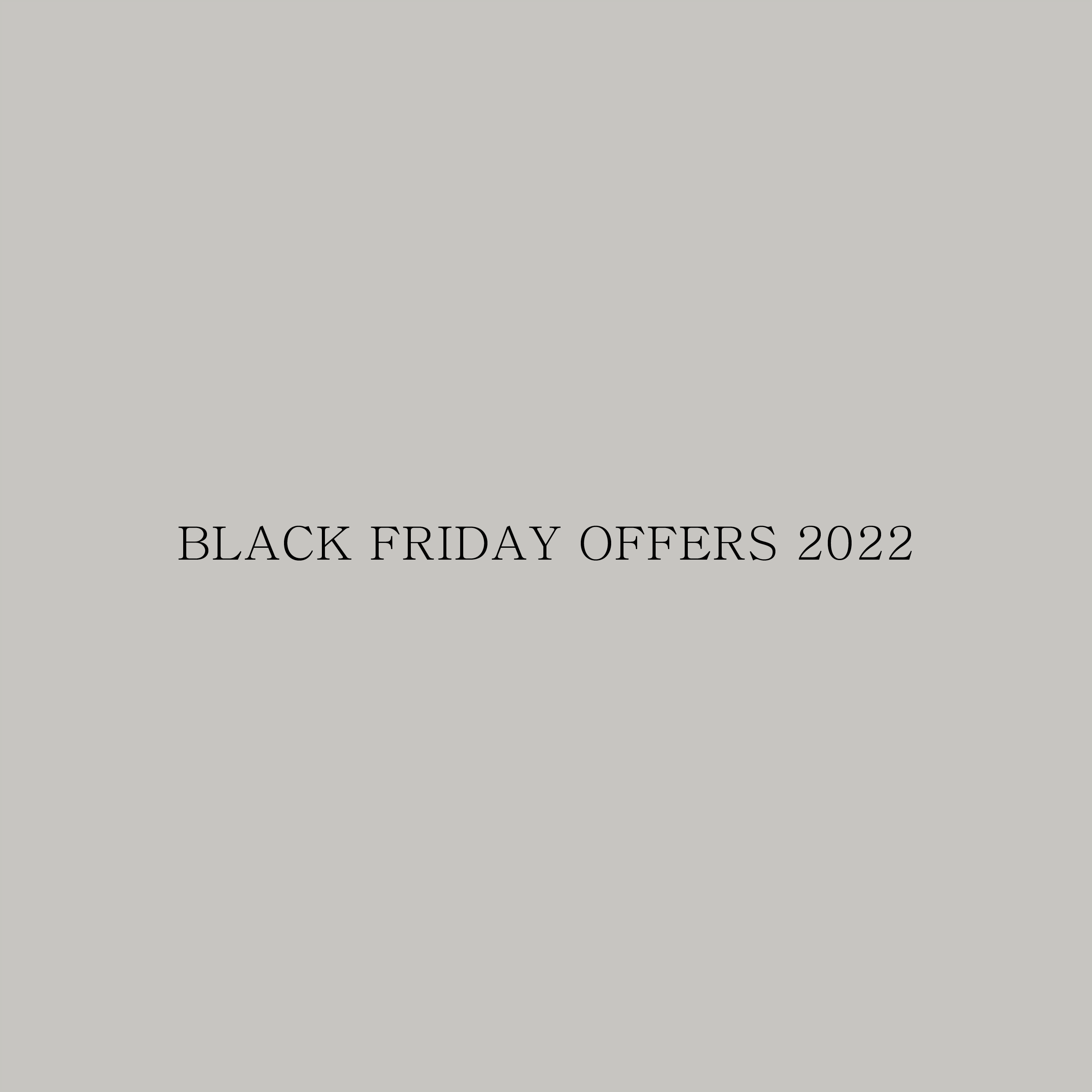 Black Friday Round Up
