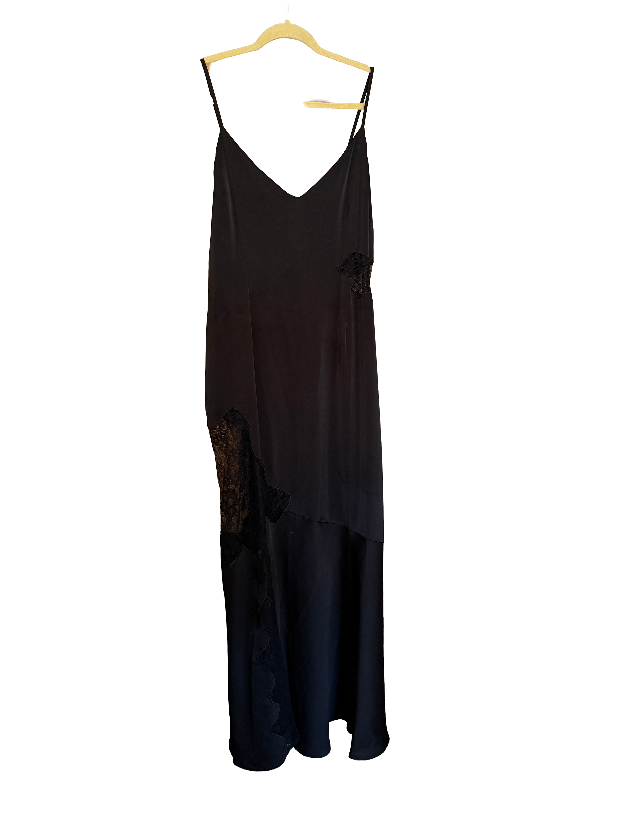 warehouse black lace satin dress.png