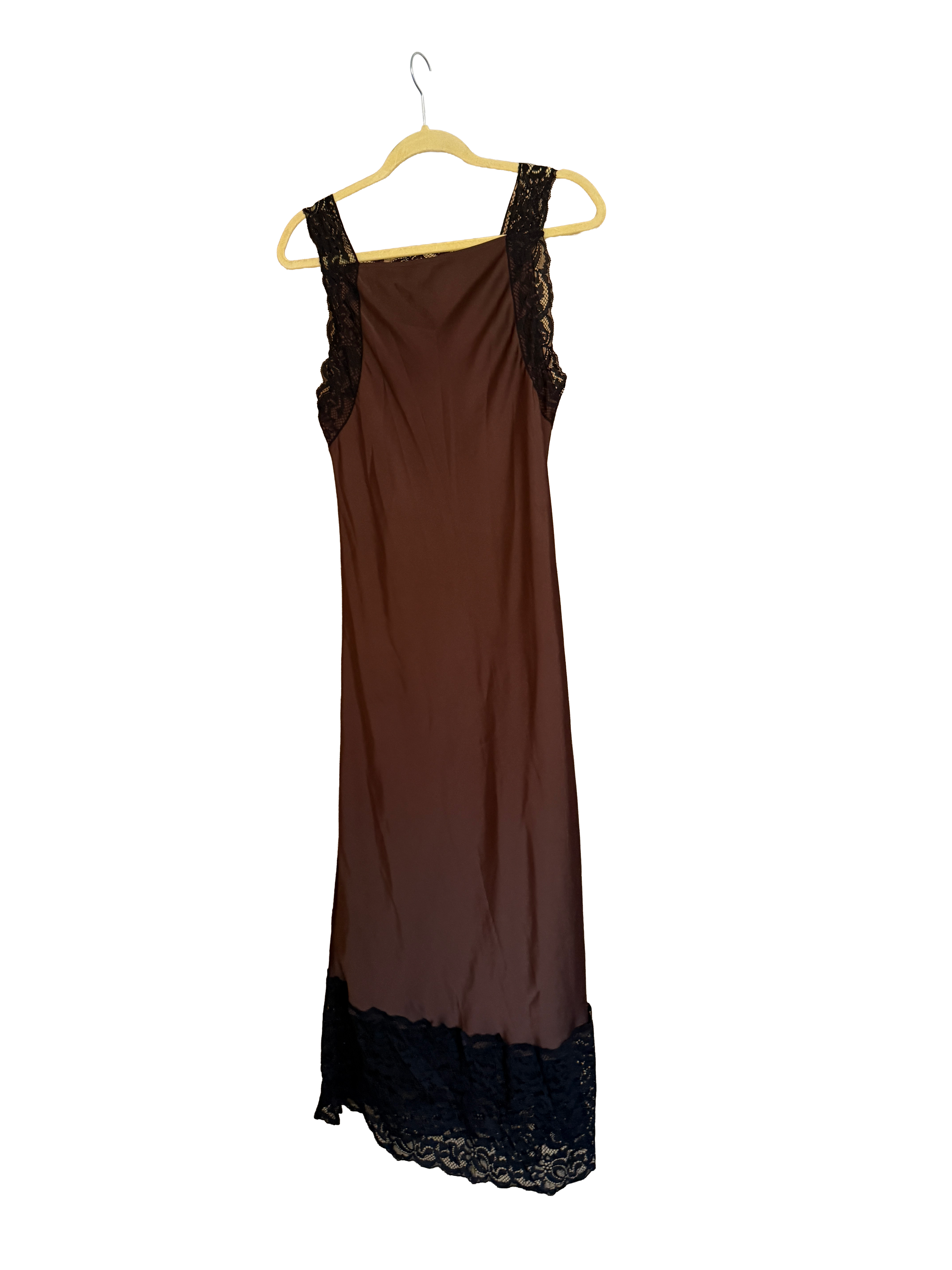M&S brown satin dress.png