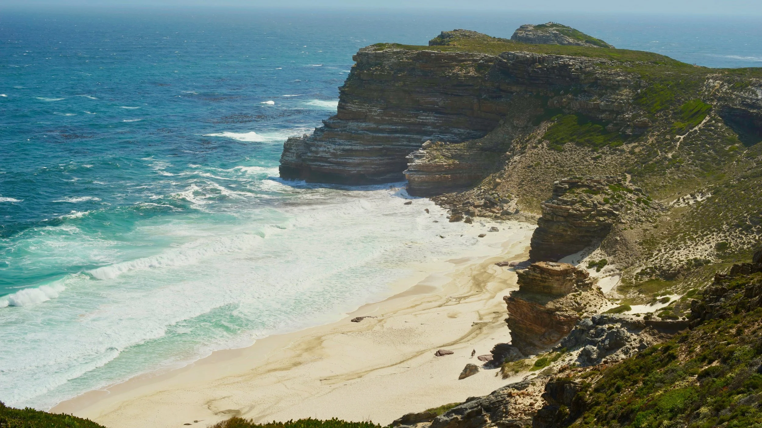 Coastal cliffs with ocean waves
