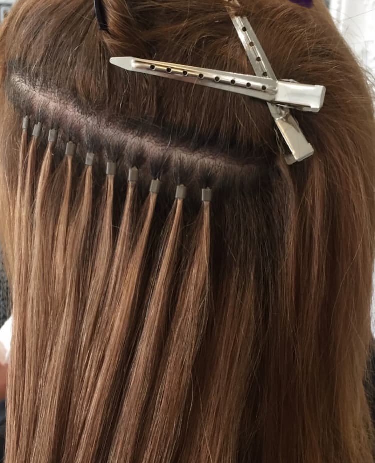 hair extensions using micro rings