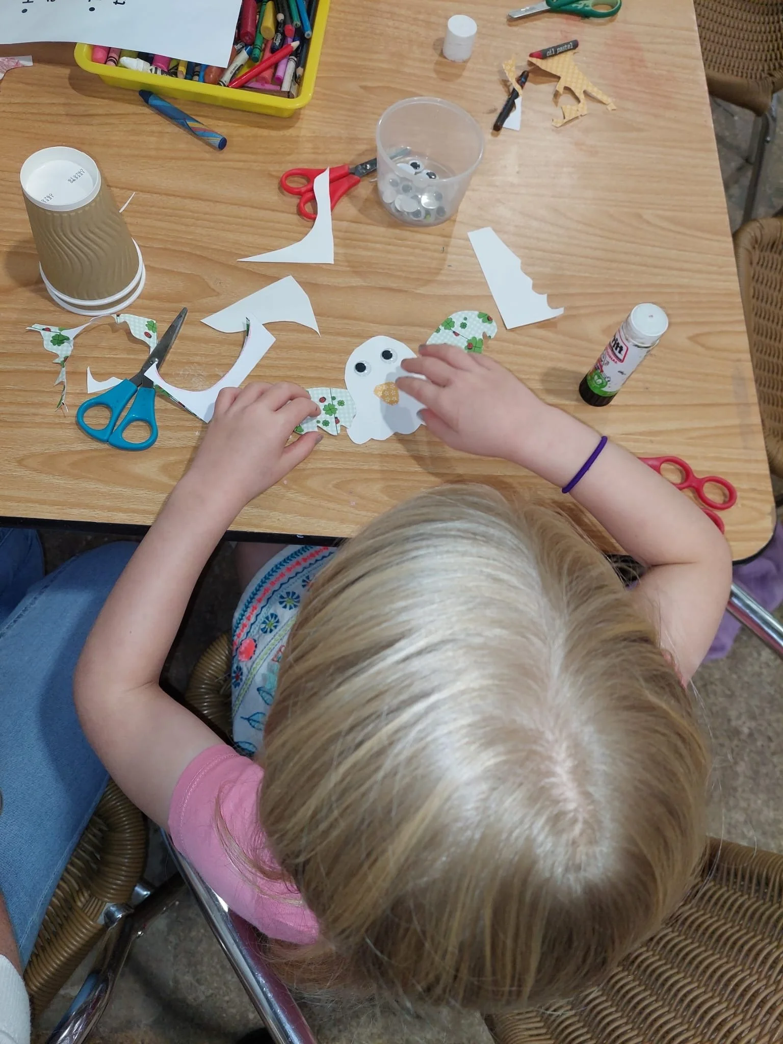 Kids Stuff Half Term Drop in Craft Table. 