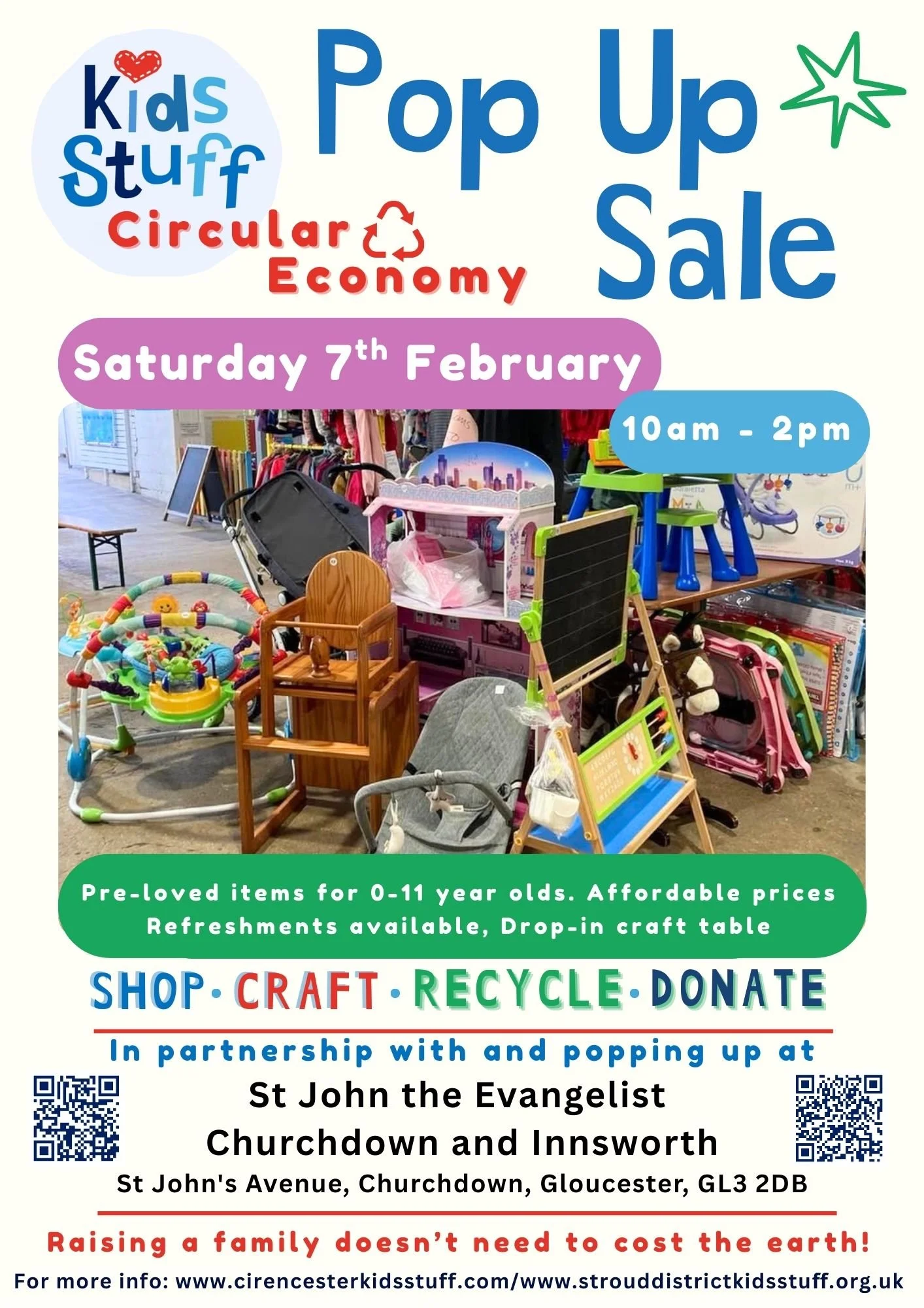 Pop out Sale at St Johns Churchdown &amp; Innsworth