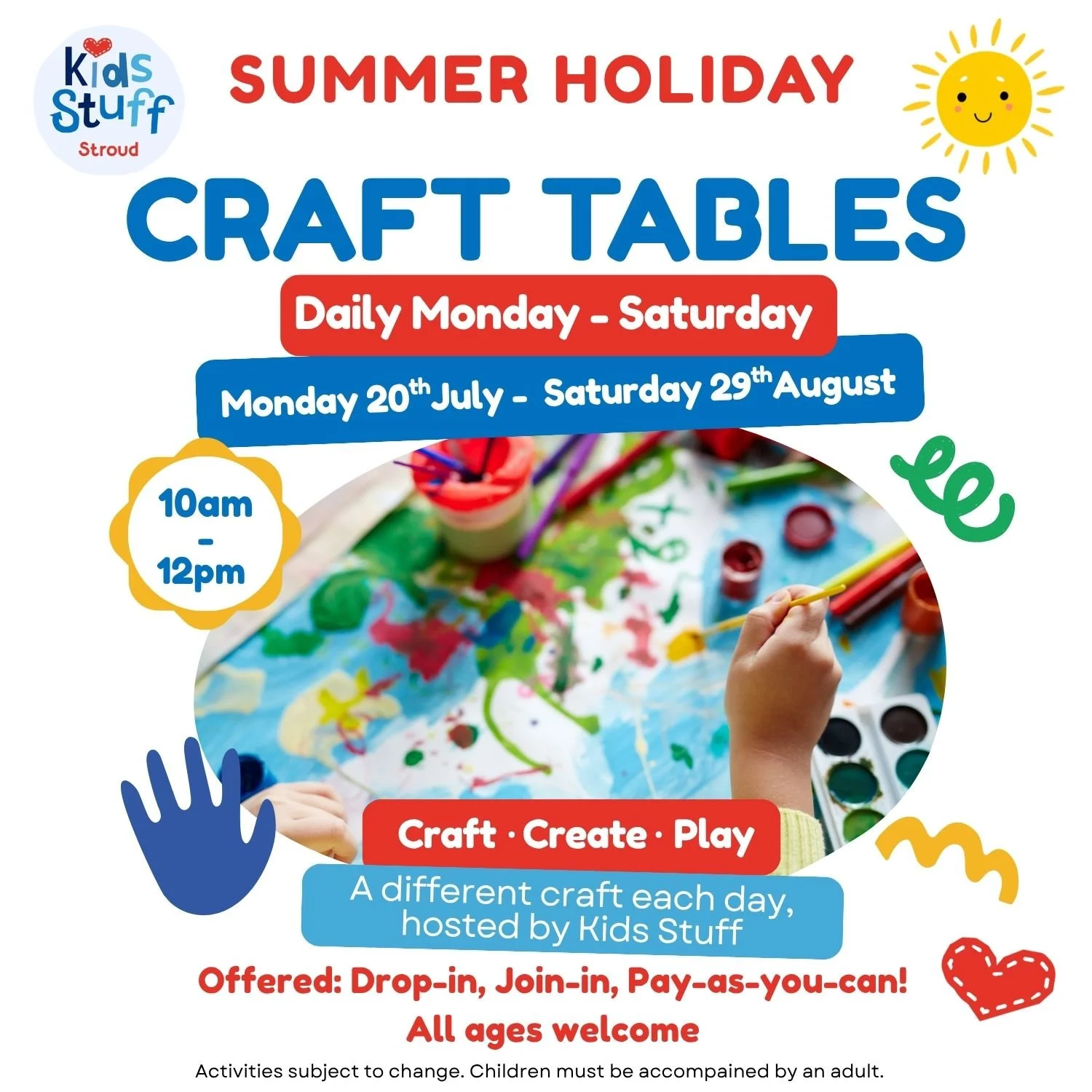 KIDS STUFF Craft Table 