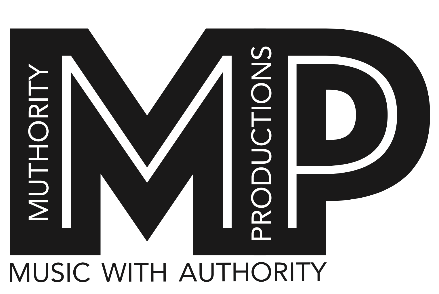 A logo for a full service music production company. He wanted clean lines and a universal look.