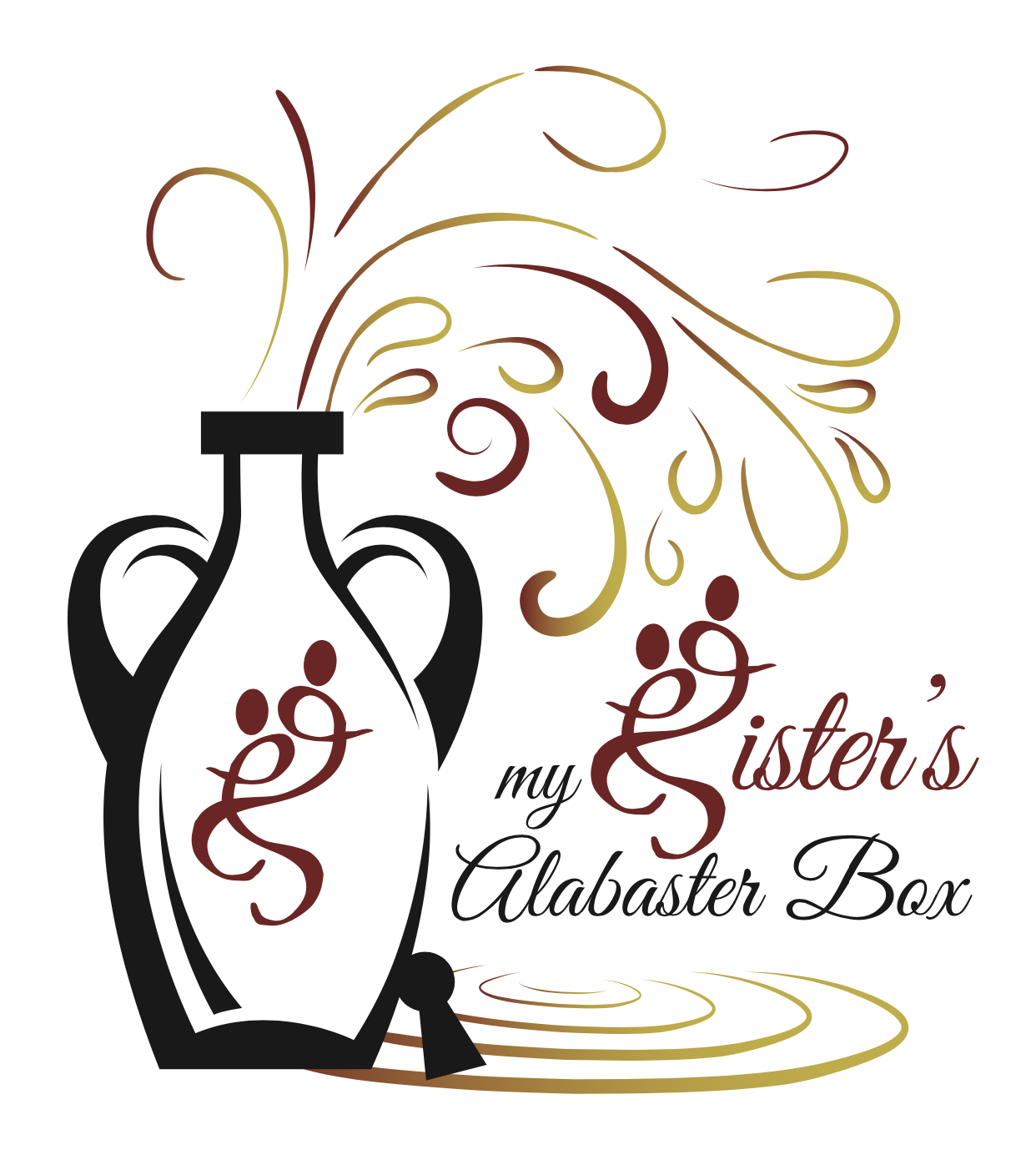 This logo is for a website and blog writer. They focused on women and the color gold.
