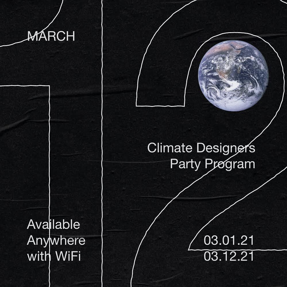 Climate Designers Party Program hosted by @ClimateDesignersOrg &amp; @thedeterminedco is open from: Now - 03.12.2021
...
Online: yes
Free: no
...
This Virtual Summit features the most boundary-pushing climate solutions. The Party Program will be full