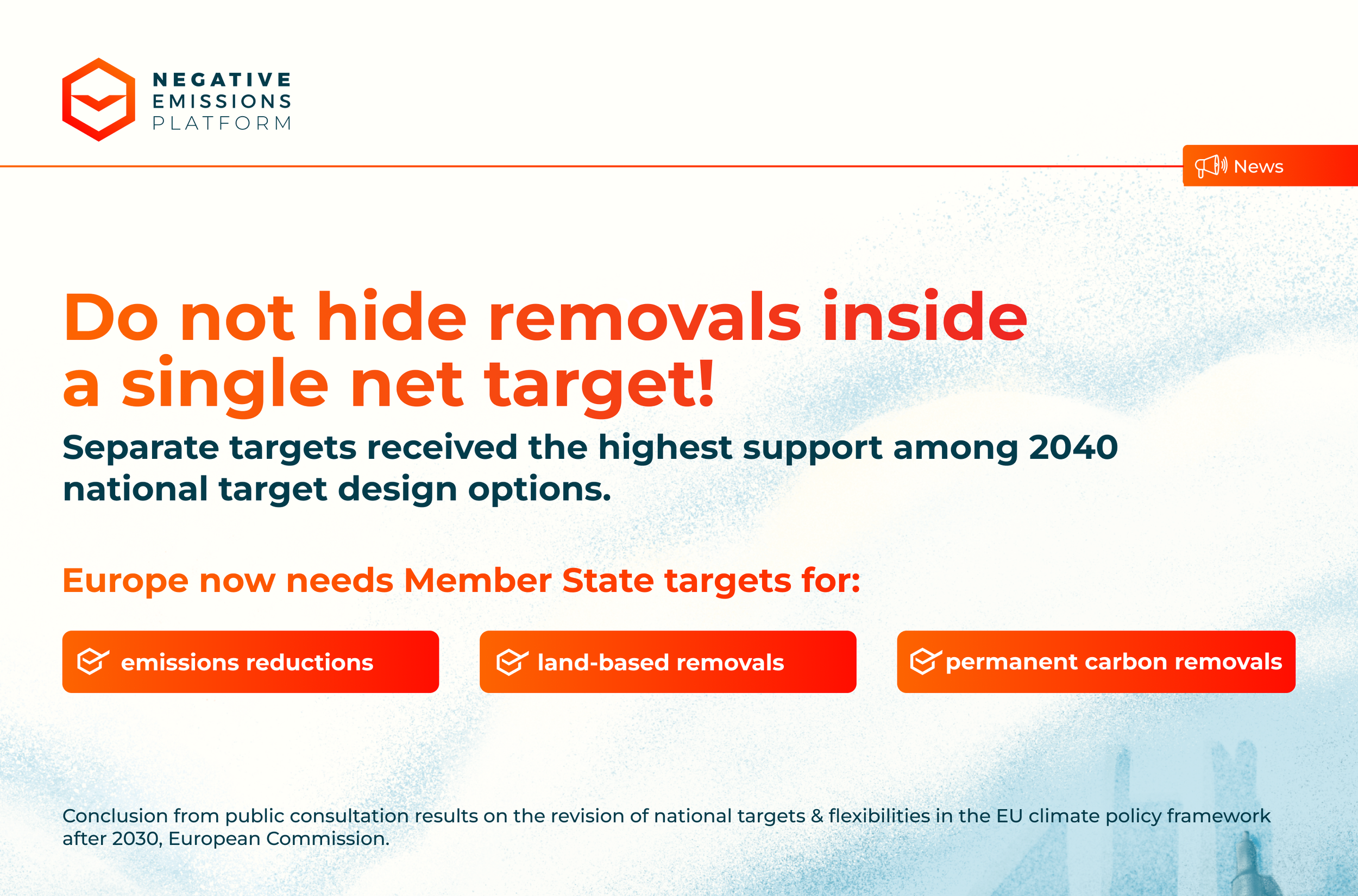 Separate Member State carbon removal targets are essential for a credible EU climate framework after 2030
