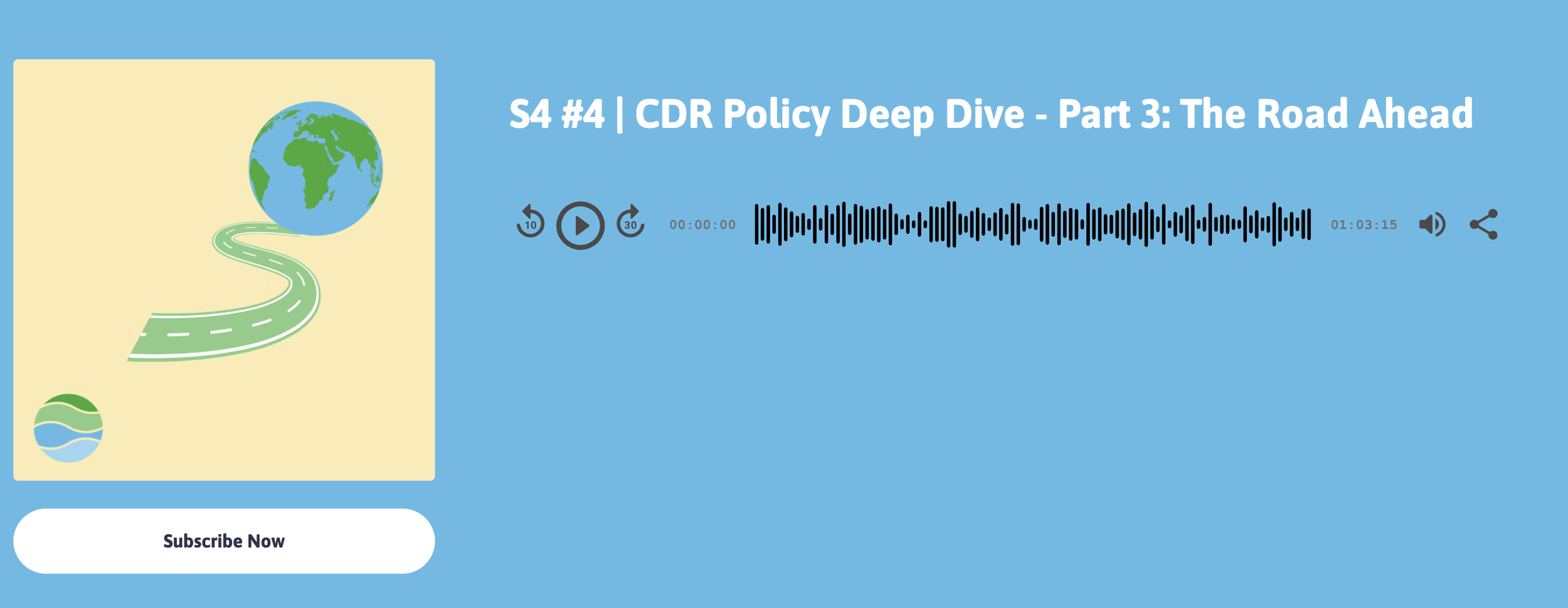 CDR Policy Deep Dive - The Road Ahead