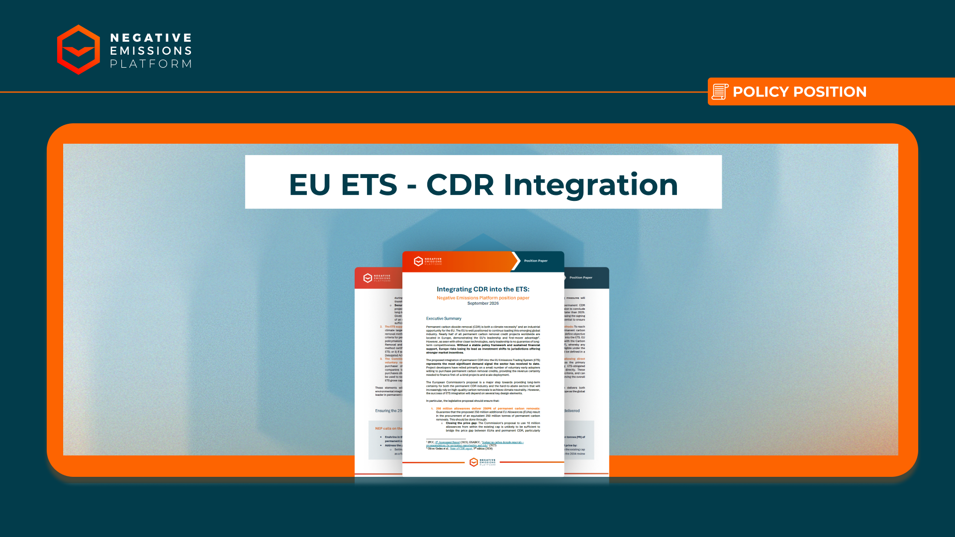 EU ETS - CDR Integration
