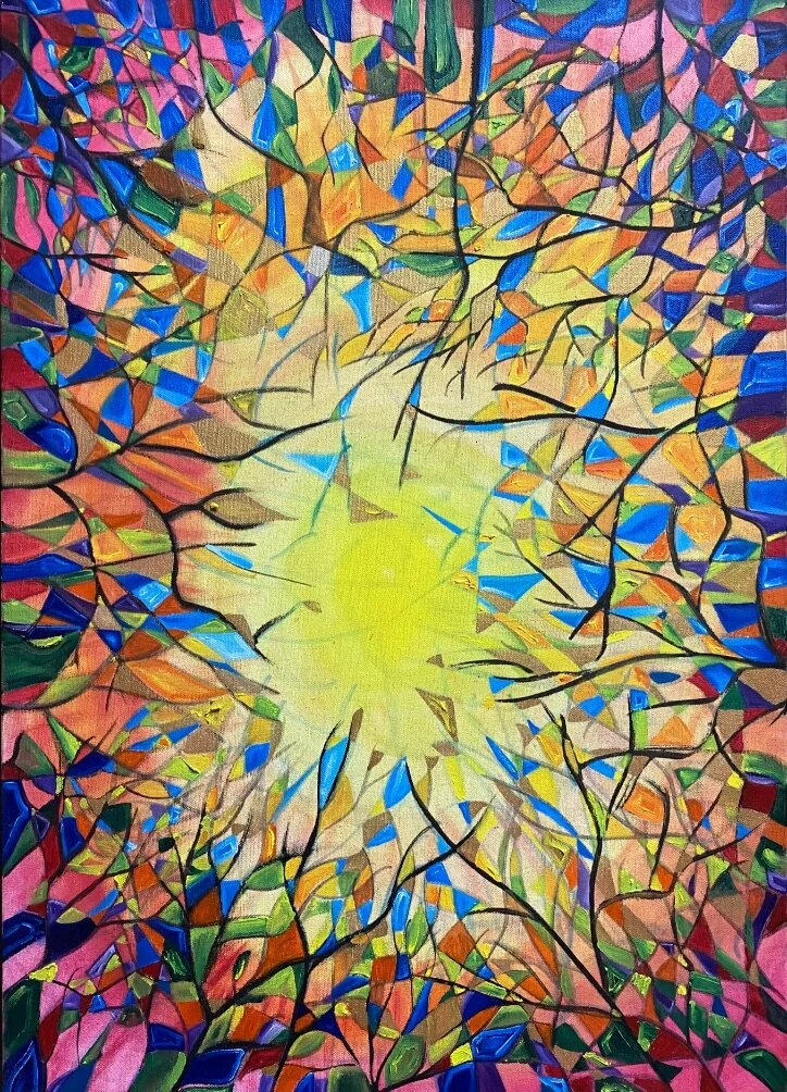 "Sunlight Through The Trees"