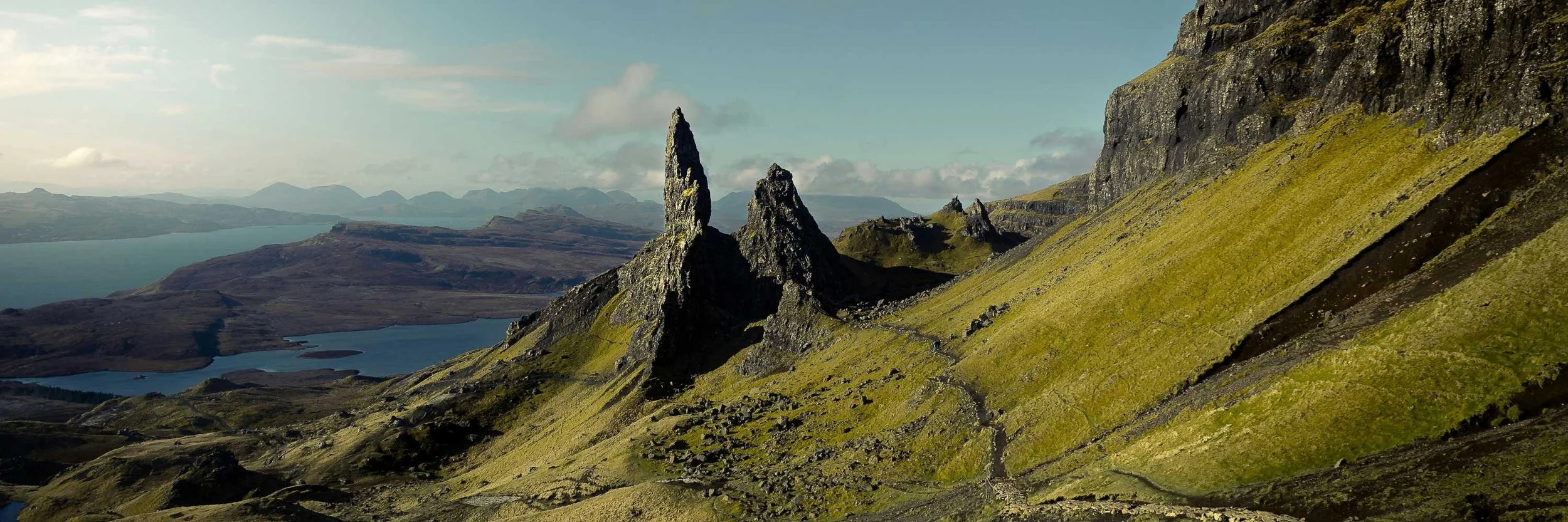 Dramatic landscape on the Isle of Skye